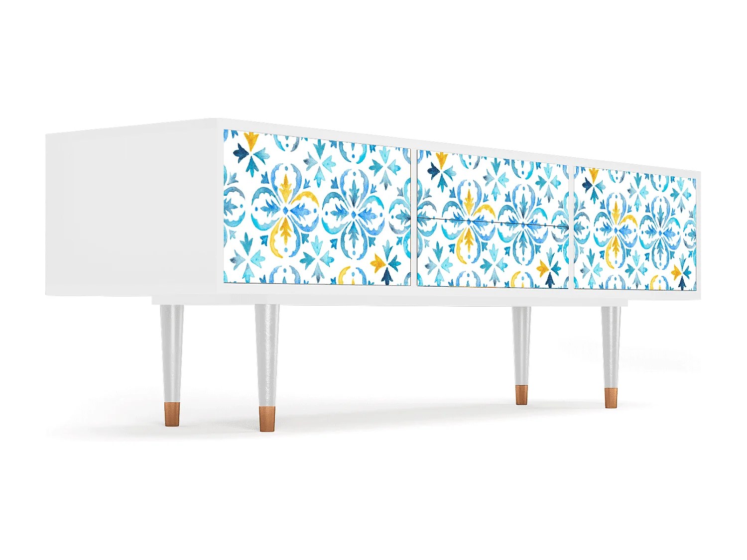 Szafka RTV - 170х59х48 cm - T4 - Lisbon Flover, Biały