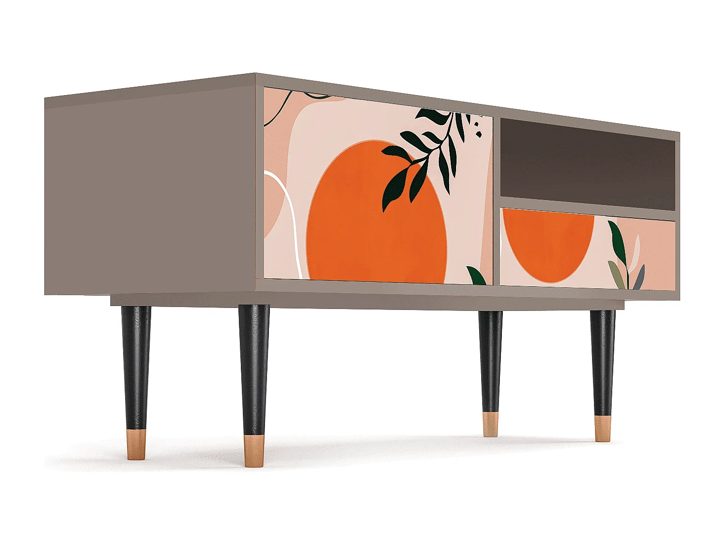 Mueble de TV - 115х59х48 cm - T3 - Artwork, Latte