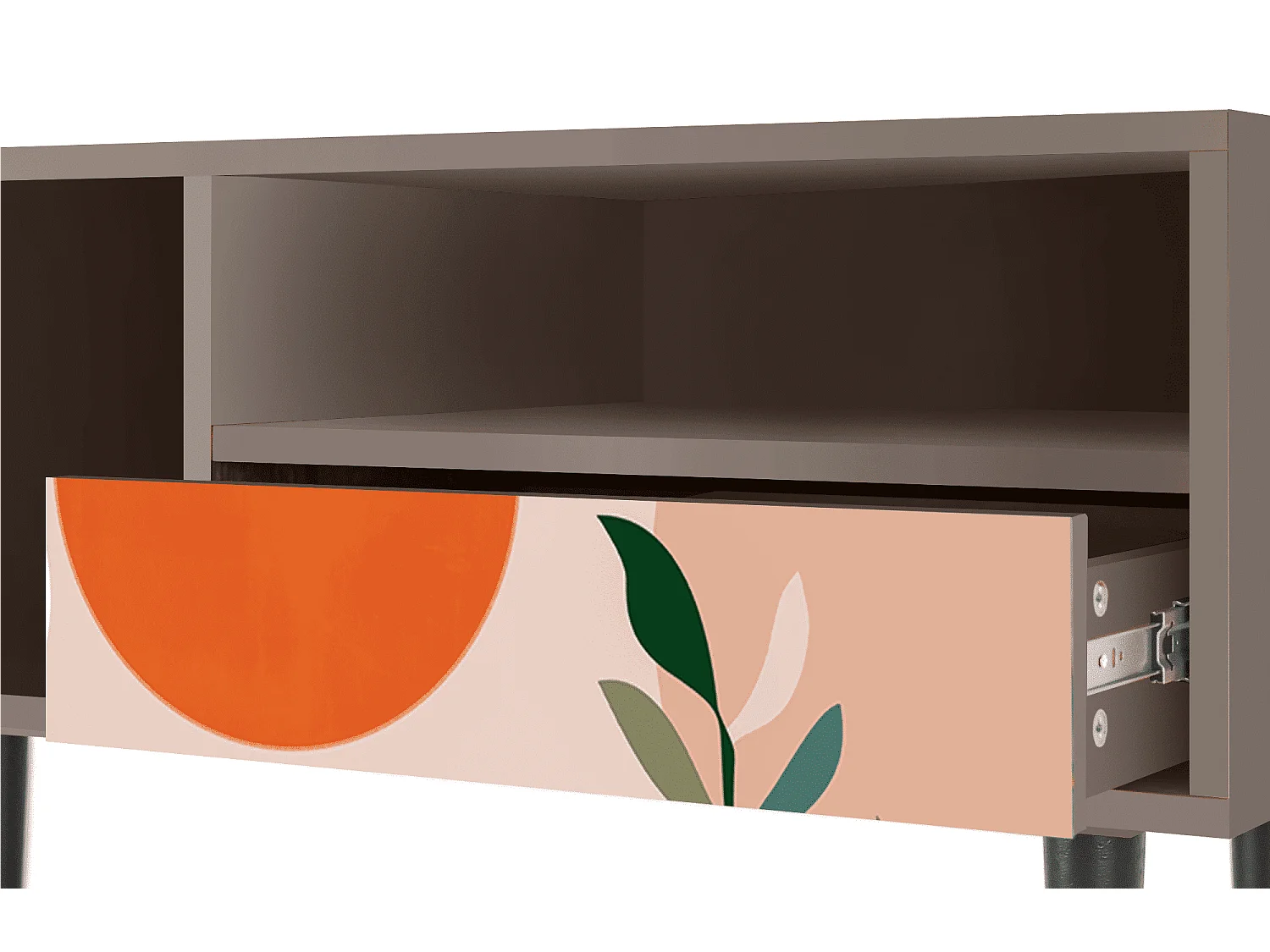 Mueble de TV - 115х59х48 cm - T3 - Artwork, Latte