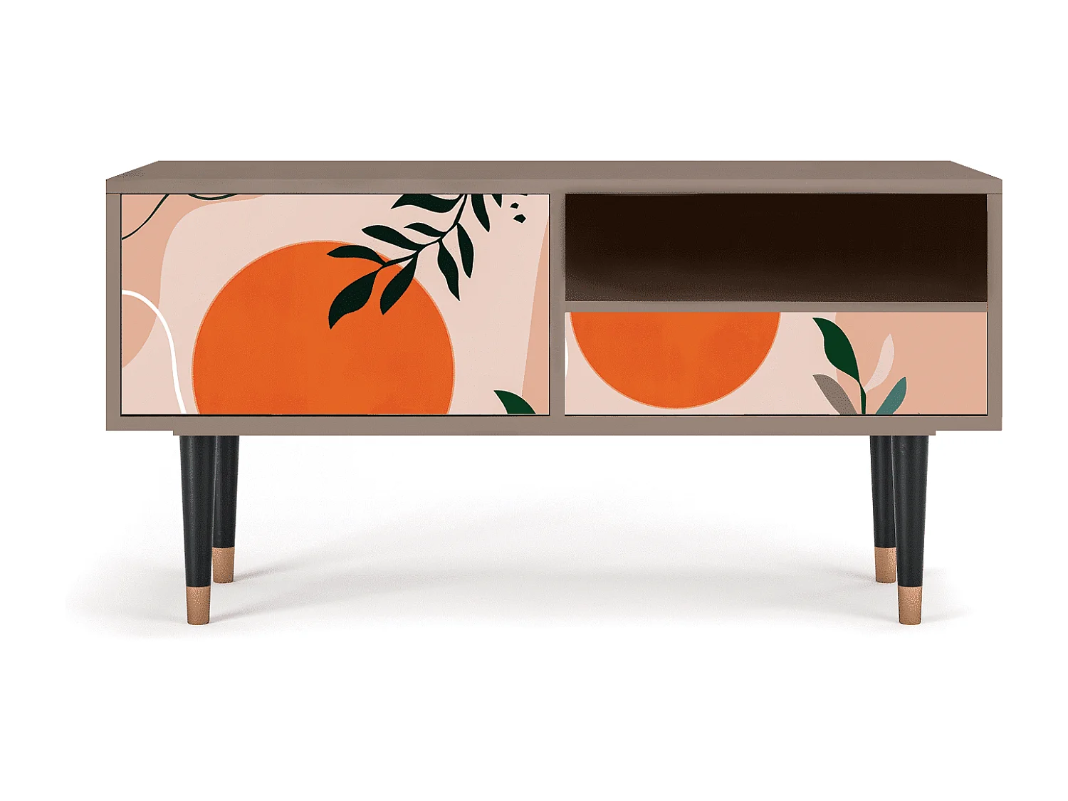 Meuble TV - 115х59х48 cm - T3 - Artwork, Latte