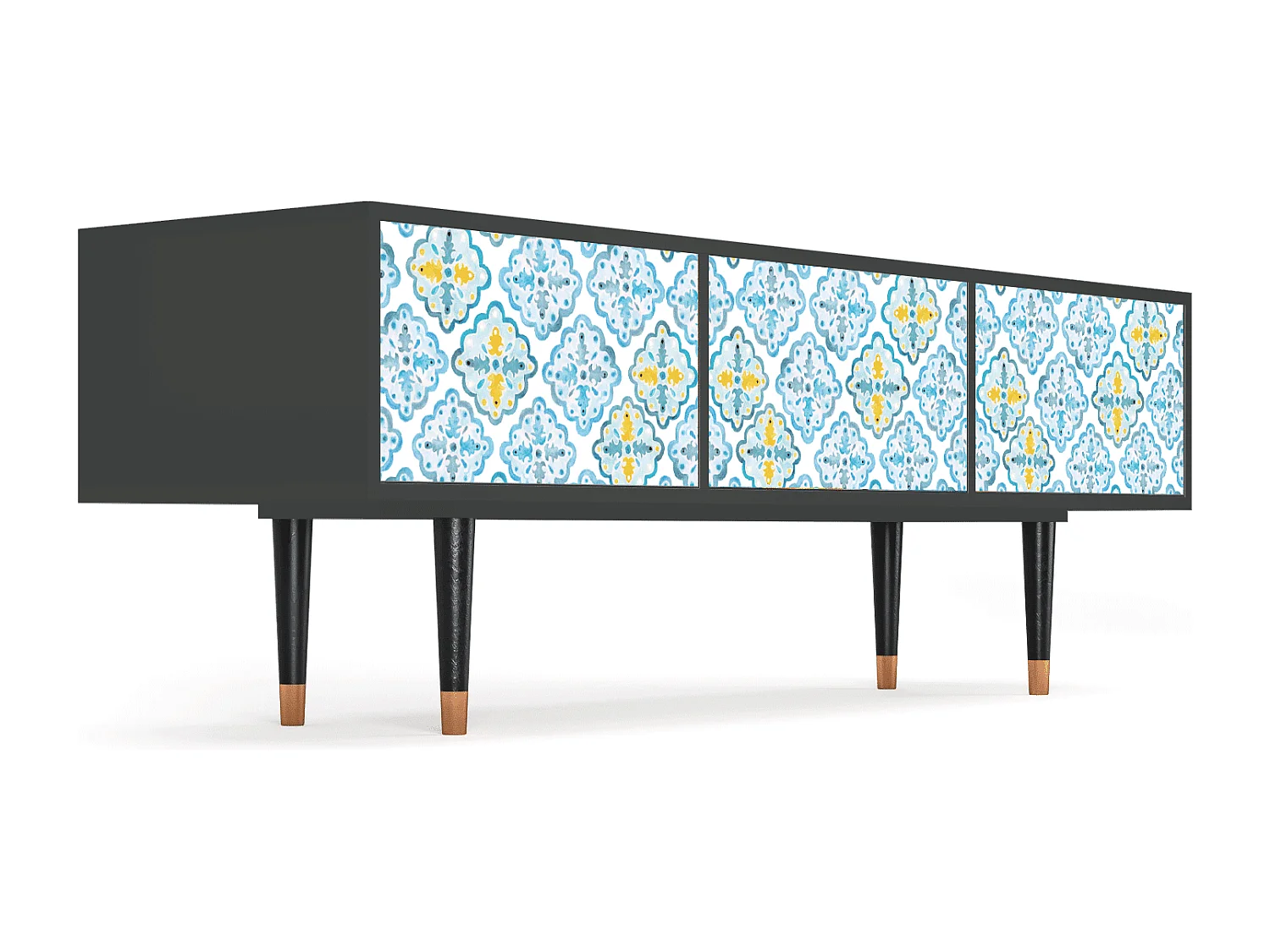 Mueble de TV - 170х59х48 cm - T4 - Portugese tiles, Antracita