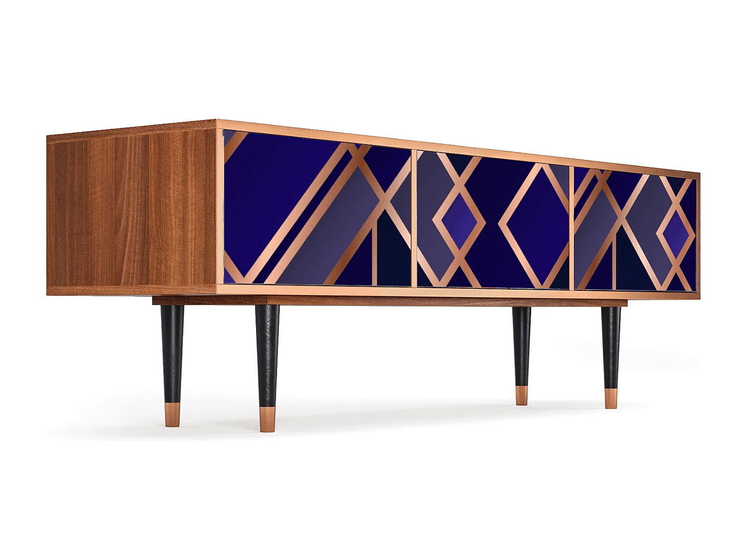 Meuble TV - 170х59х48 cm - T4 - Aquamarine Getsby, Noyer