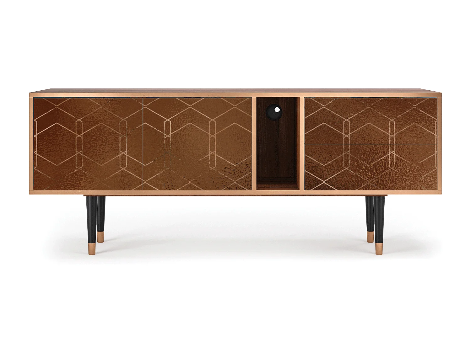 TV-Möbel - 170х69х48 cm - T1 - Chocolate Bar, Walnuss