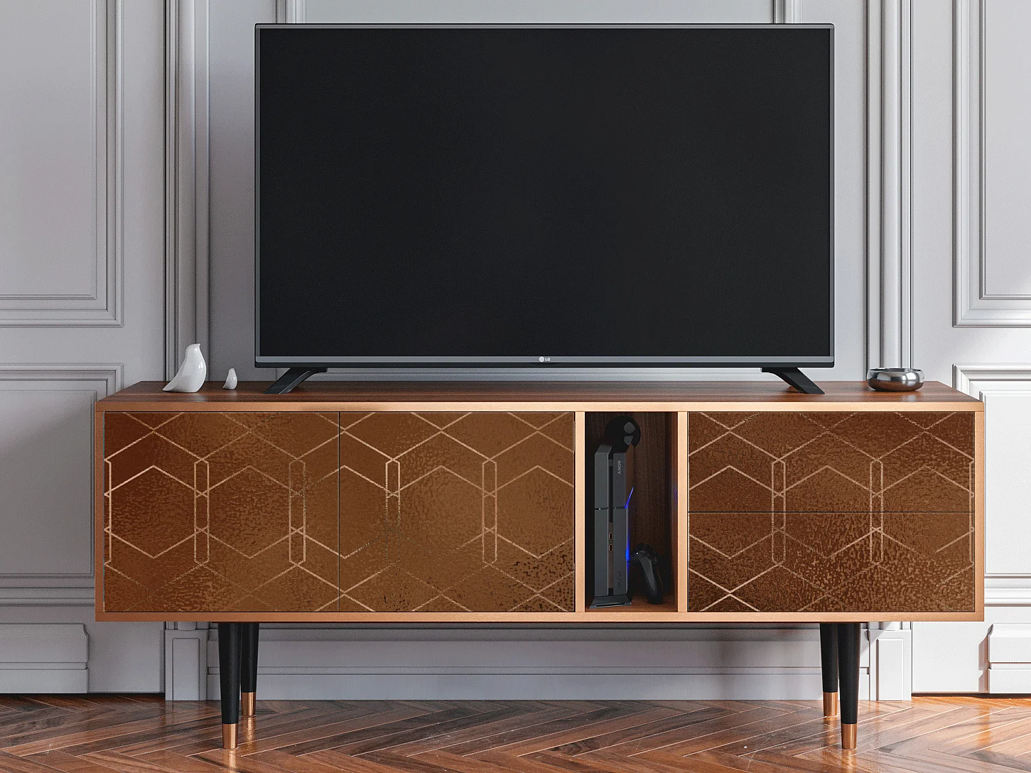 Mobile TV - 170х69х48 cm - T1 - Chocolate Bar, Noce