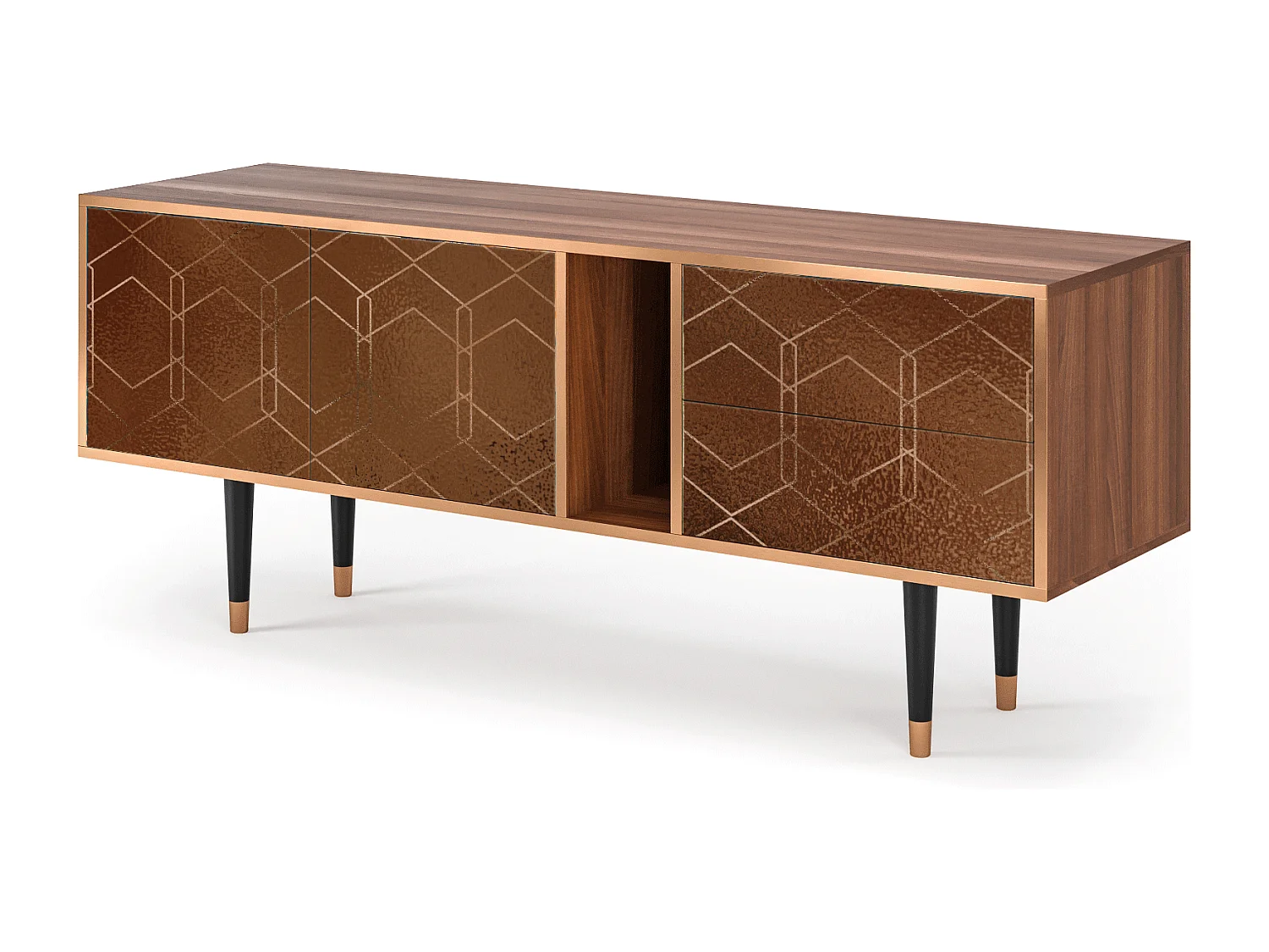 Mobile TV - 170х69х48 cm - T1 - Chocolate Bar, Noce