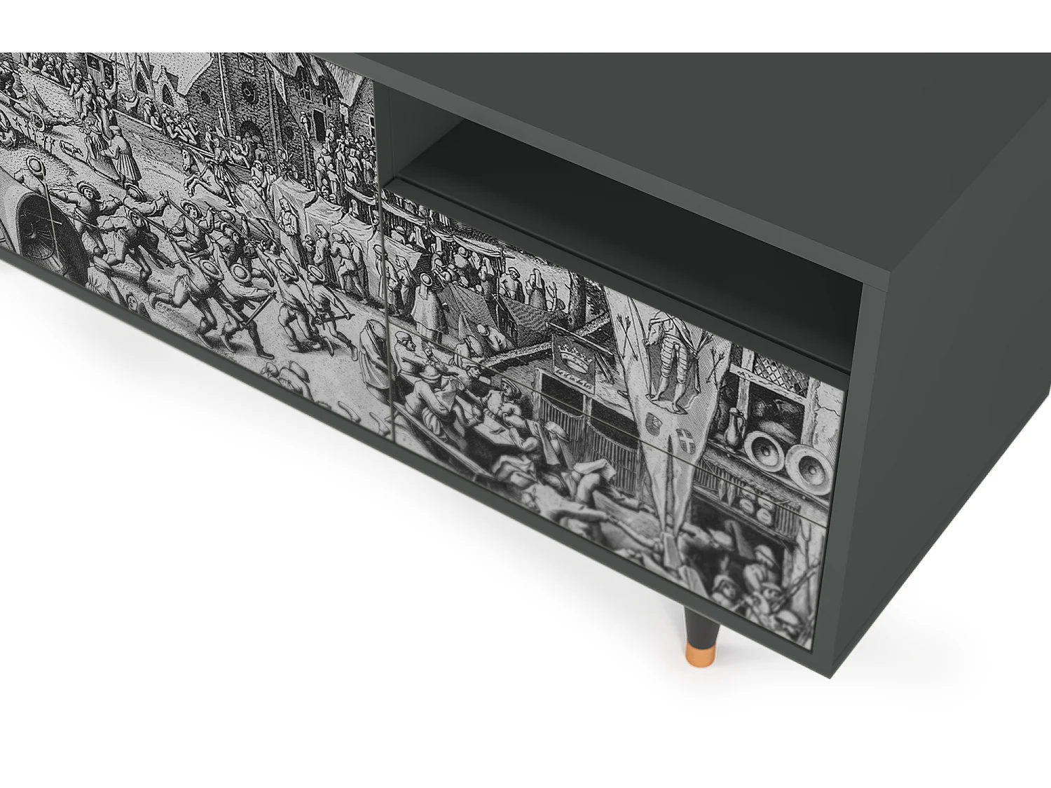 Meuble TV - 125х56х41 cm - T7 - The Festival of Saint, Anthracite