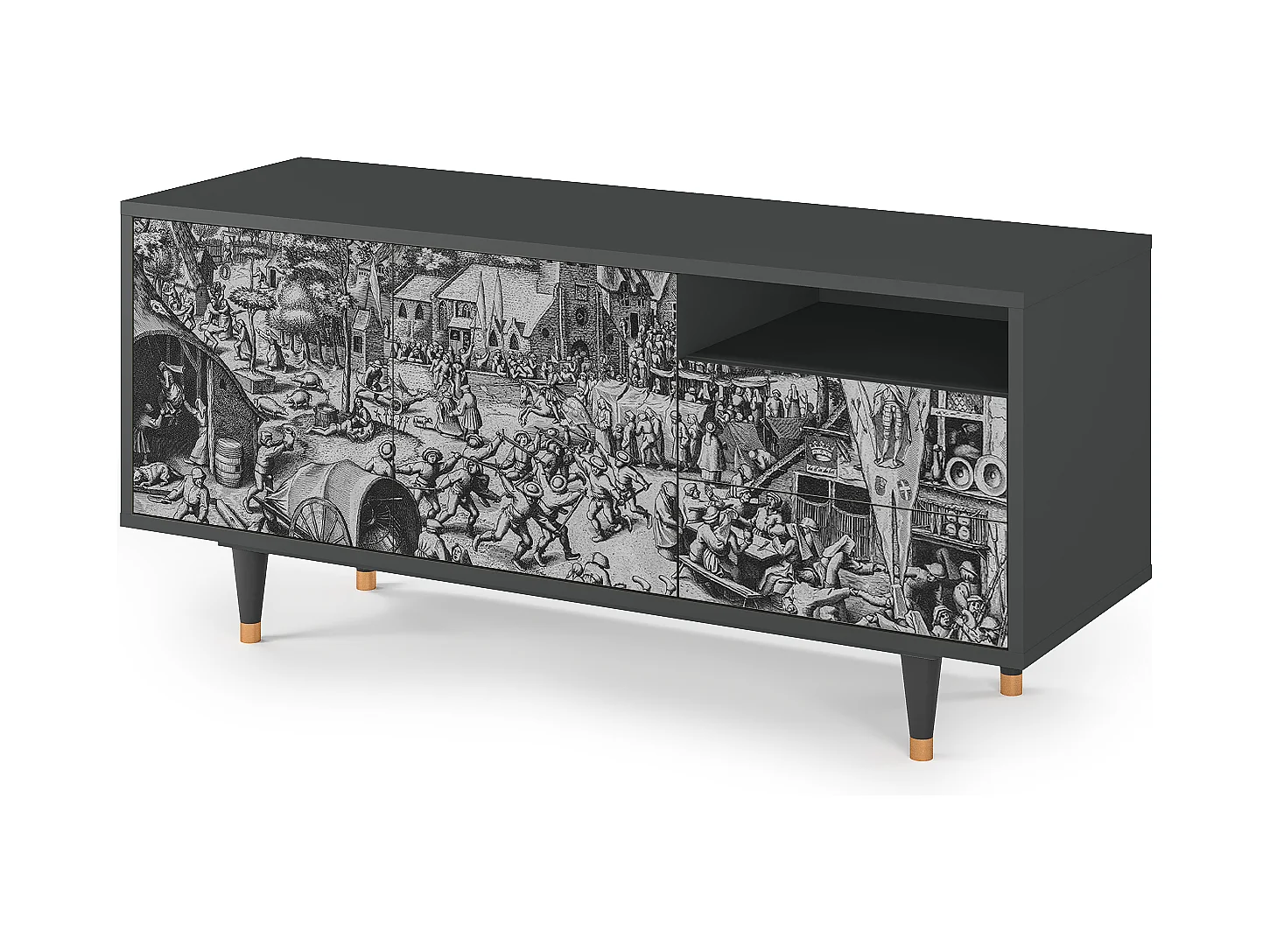 TV-Möbel - 125х56х41 cm - T7 - The Festival of Saint, Anthrazit