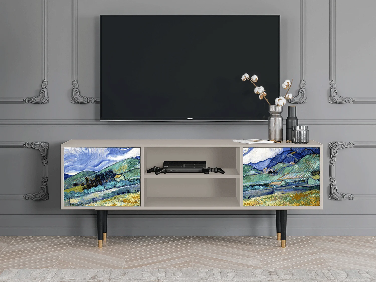 TV-meubel - 170х69х48 cm - T2 - Landscape, Zand