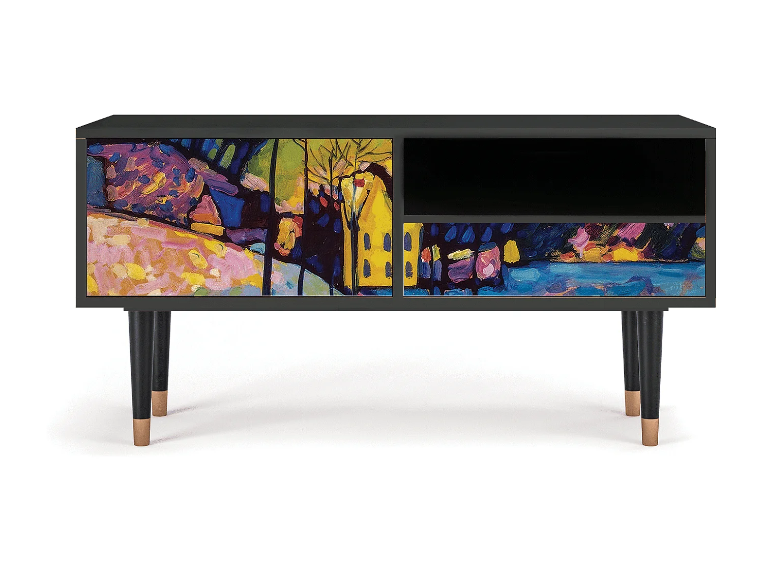 TV-Möbel - 115х59х48 cm - T3 - Winter Landscape, Anthrazit