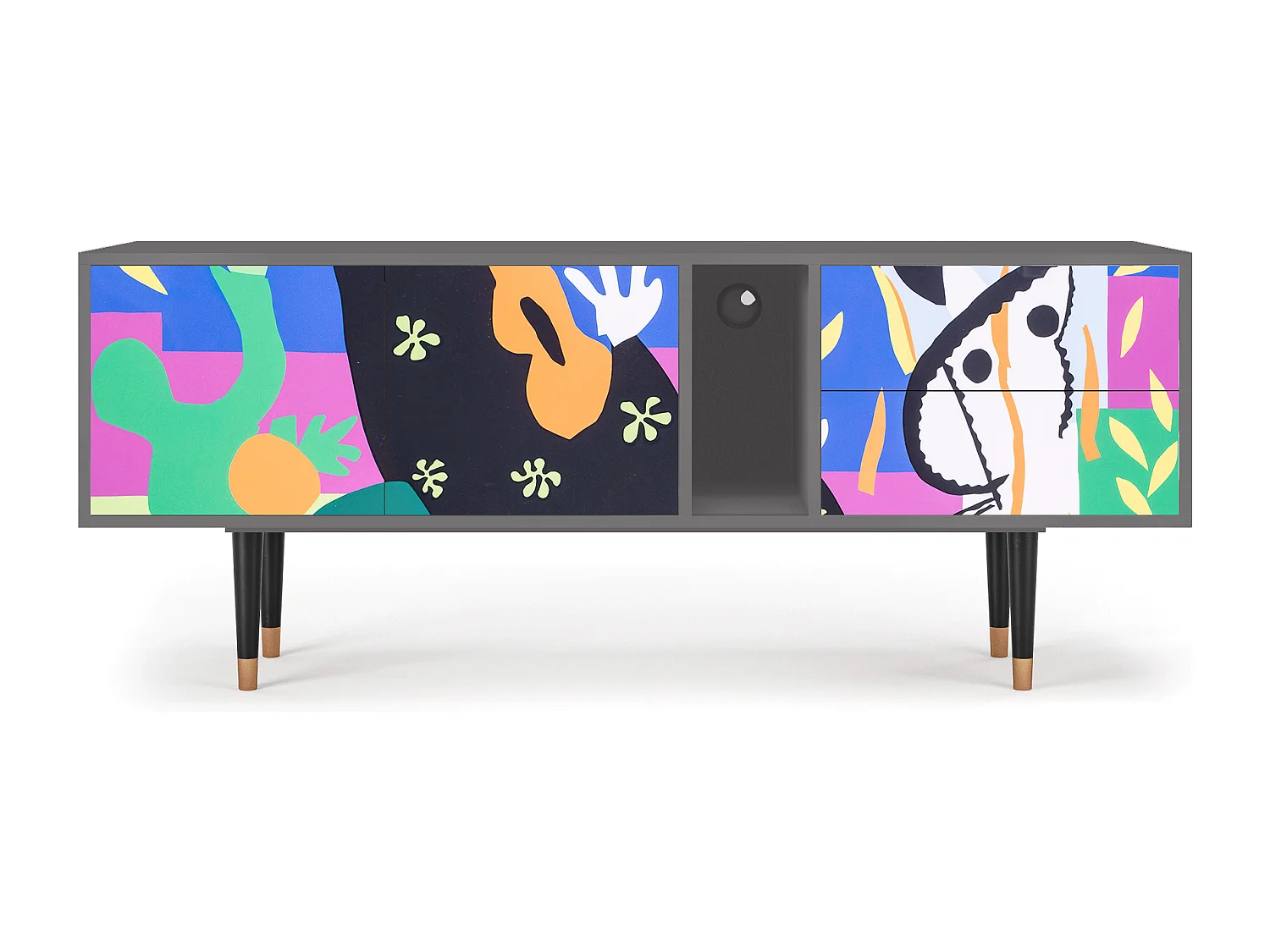 Mobile TV - 170х69х48 cm - T1 - La Tristesse du Roi, Grigio