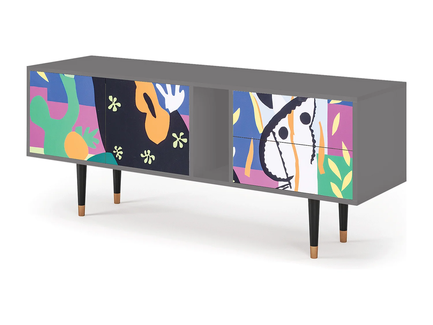 Mobile TV - 170х69х48 cm - T1 - La Tristesse du Roi, Grigio