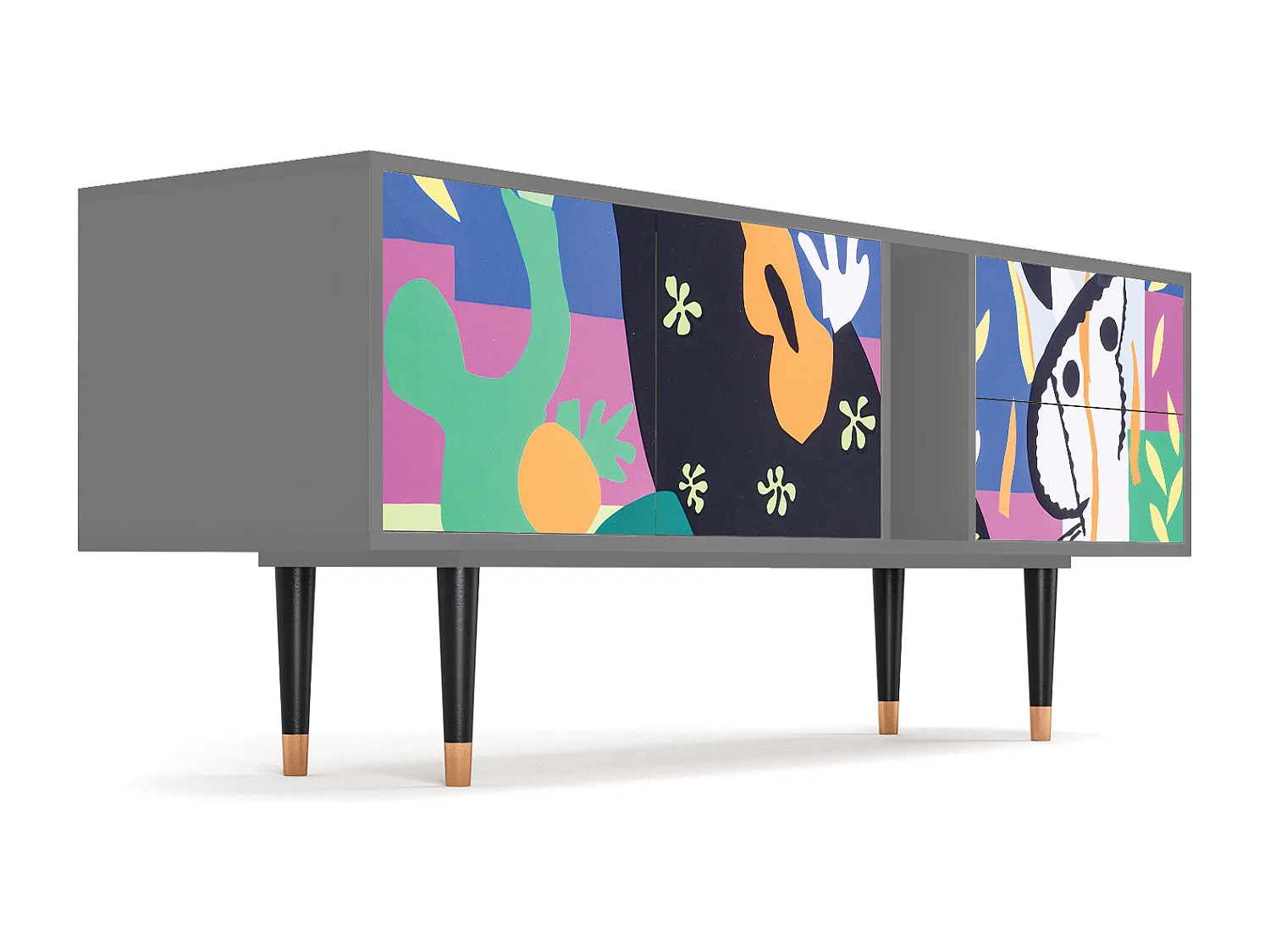 Mobile TV - 170х69х48 cm - T1 - La Tristesse du Roi, Grigio