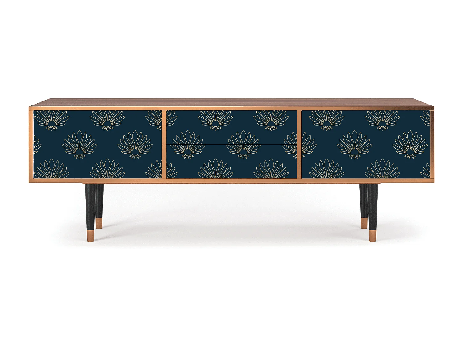 TV-meubel - 170х59х48 cm - T4 - Blue Lotus, Walnoot