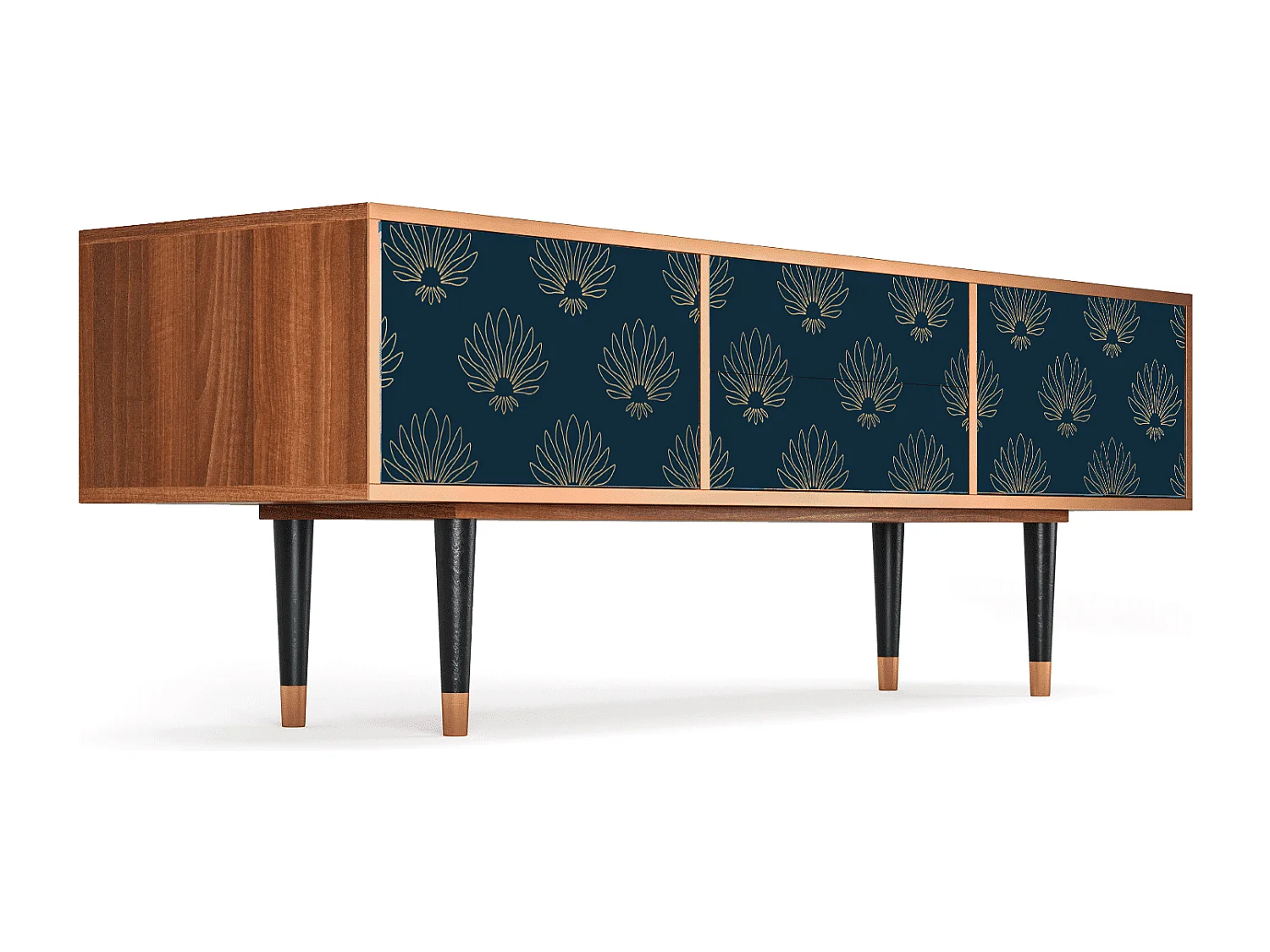 TV-meubel - 170х59х48 cm - T4 - Blue Lotus, Walnoot