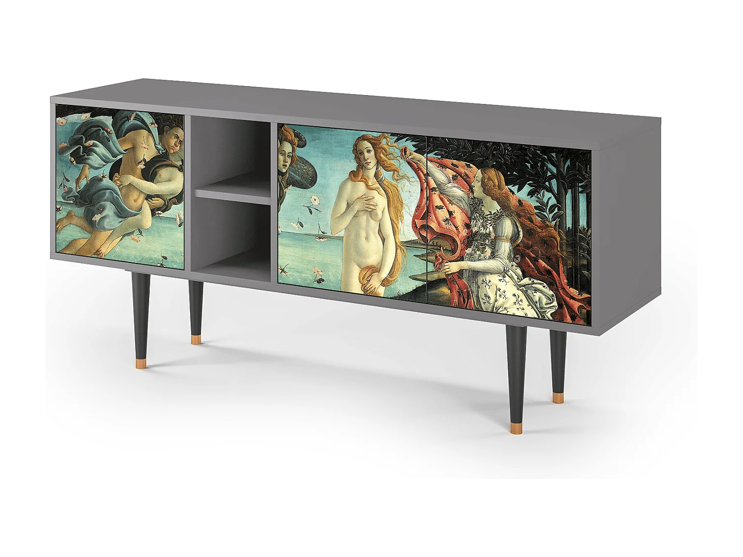 TV-meubel - 150х69х41 cm - T5 - The Birth of Venus, Grijs