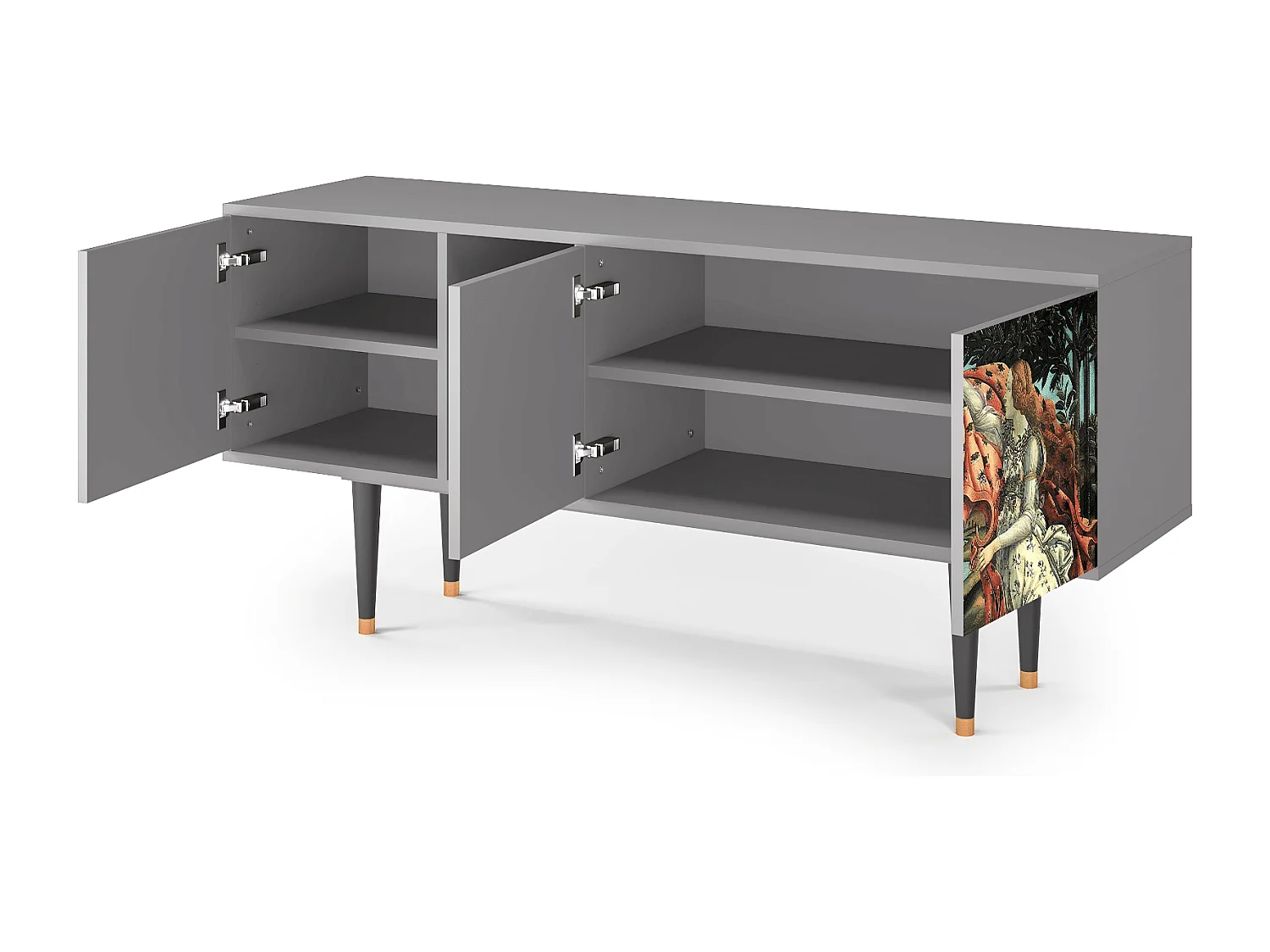 TV-meubel - 150х69х41 cm - T5 - The Birth of Venus, Grijs