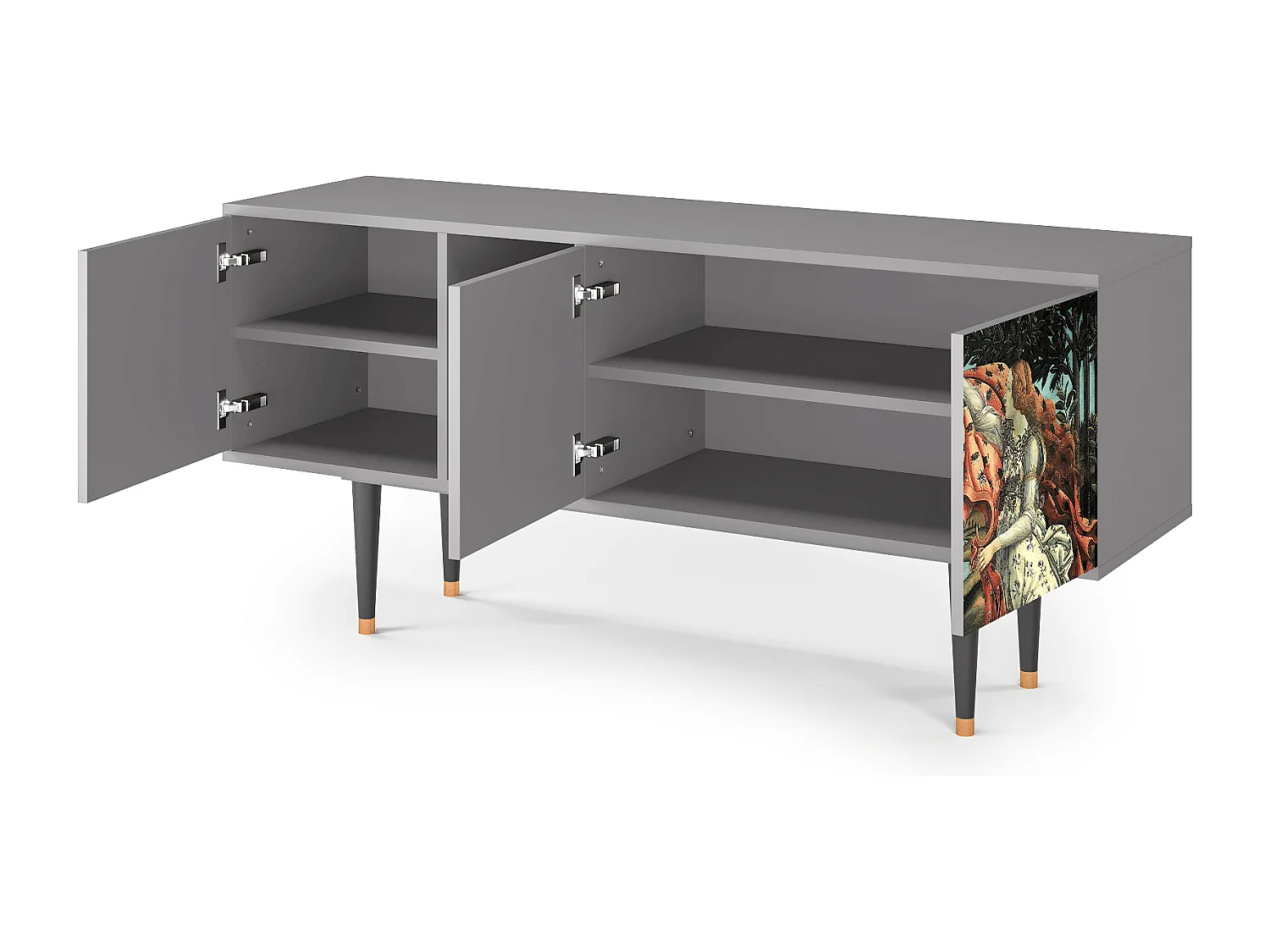 TV-meubel - 150х69х41 cm - T5 - The Birth of Venus, Grijs