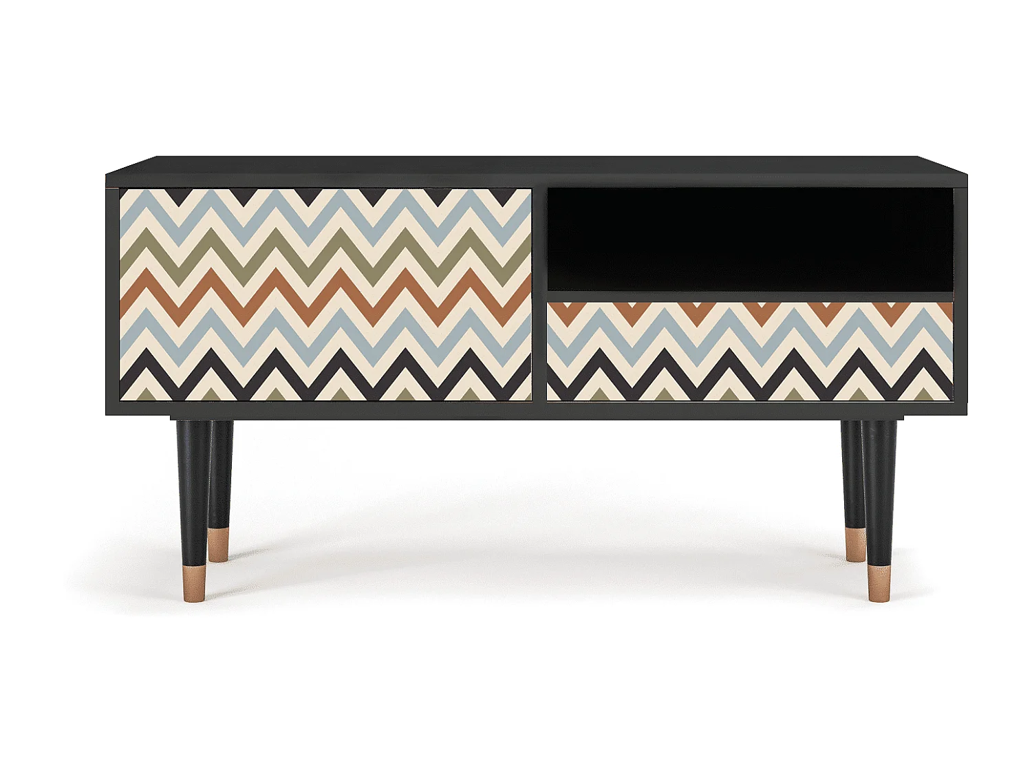 TV-Möbel - 115х59х48 cm - T3 - Bright Ripple, Anthrazit