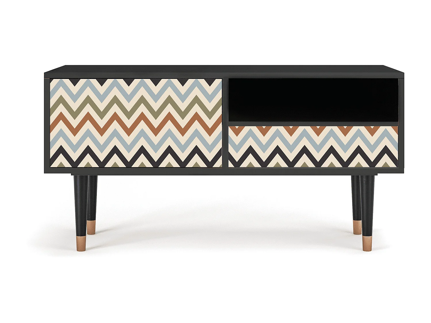 TV-Möbel - 115х59х48 cm - T3 - Bright Ripple, Anthrazit