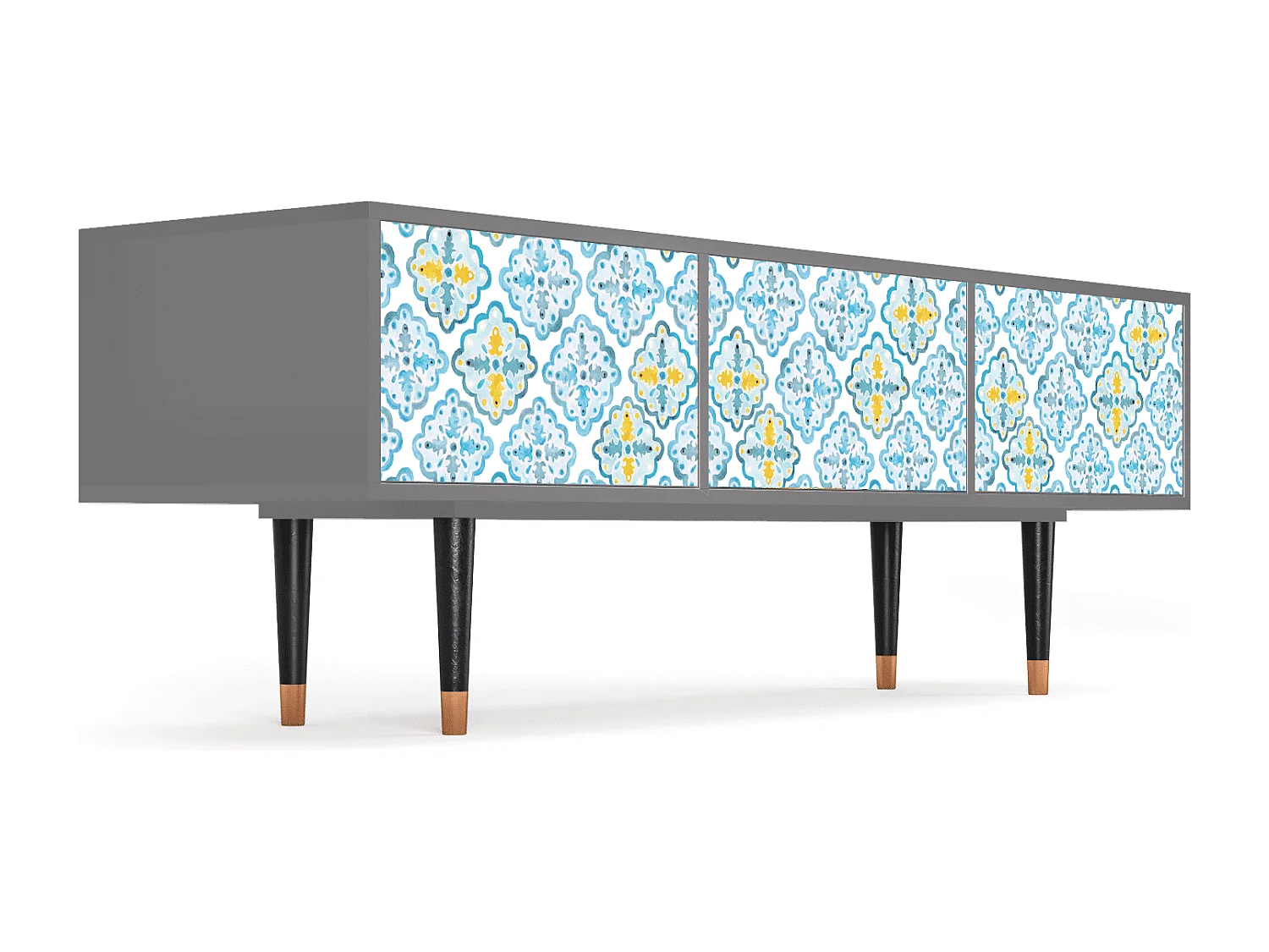 Mueble de TV - 170х59х48 cm - T4 - Portugese tiles, Gris