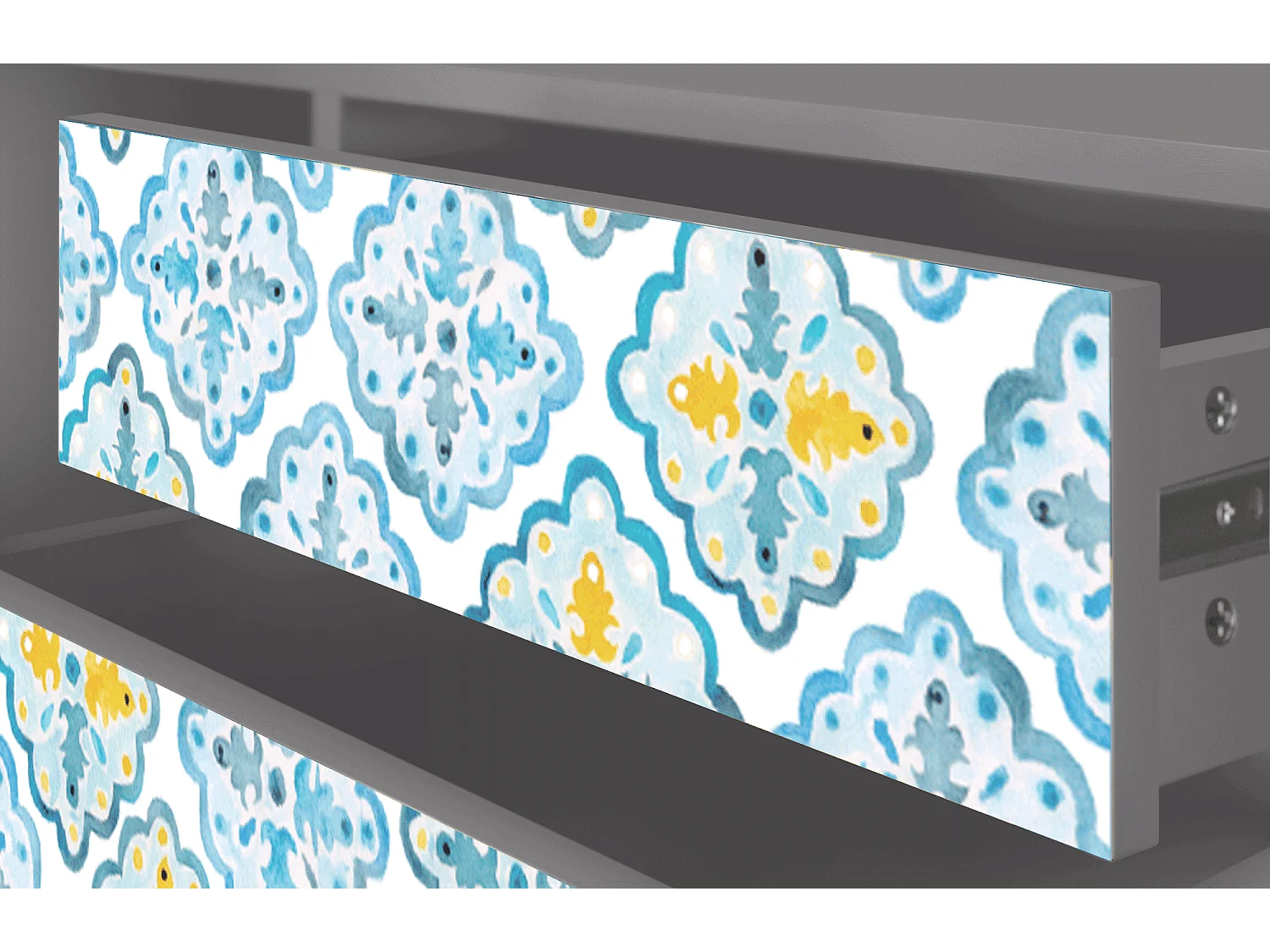 Mueble de TV - 170х59х48 cm - T4 - Portugese tiles, Gris