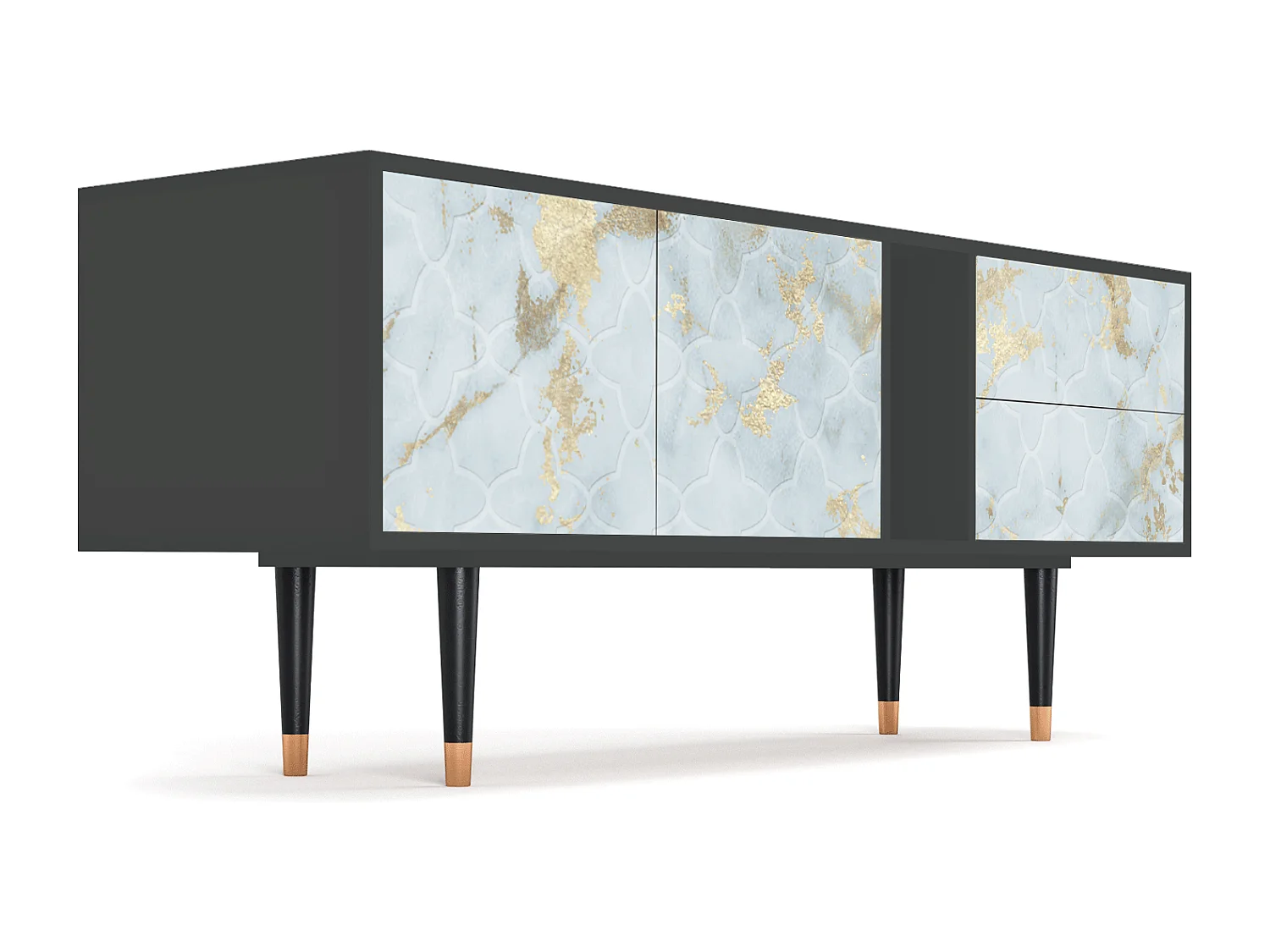 TV-Möbel - 170х69х48 cm - T1 - Golden Waves, Anthrazit