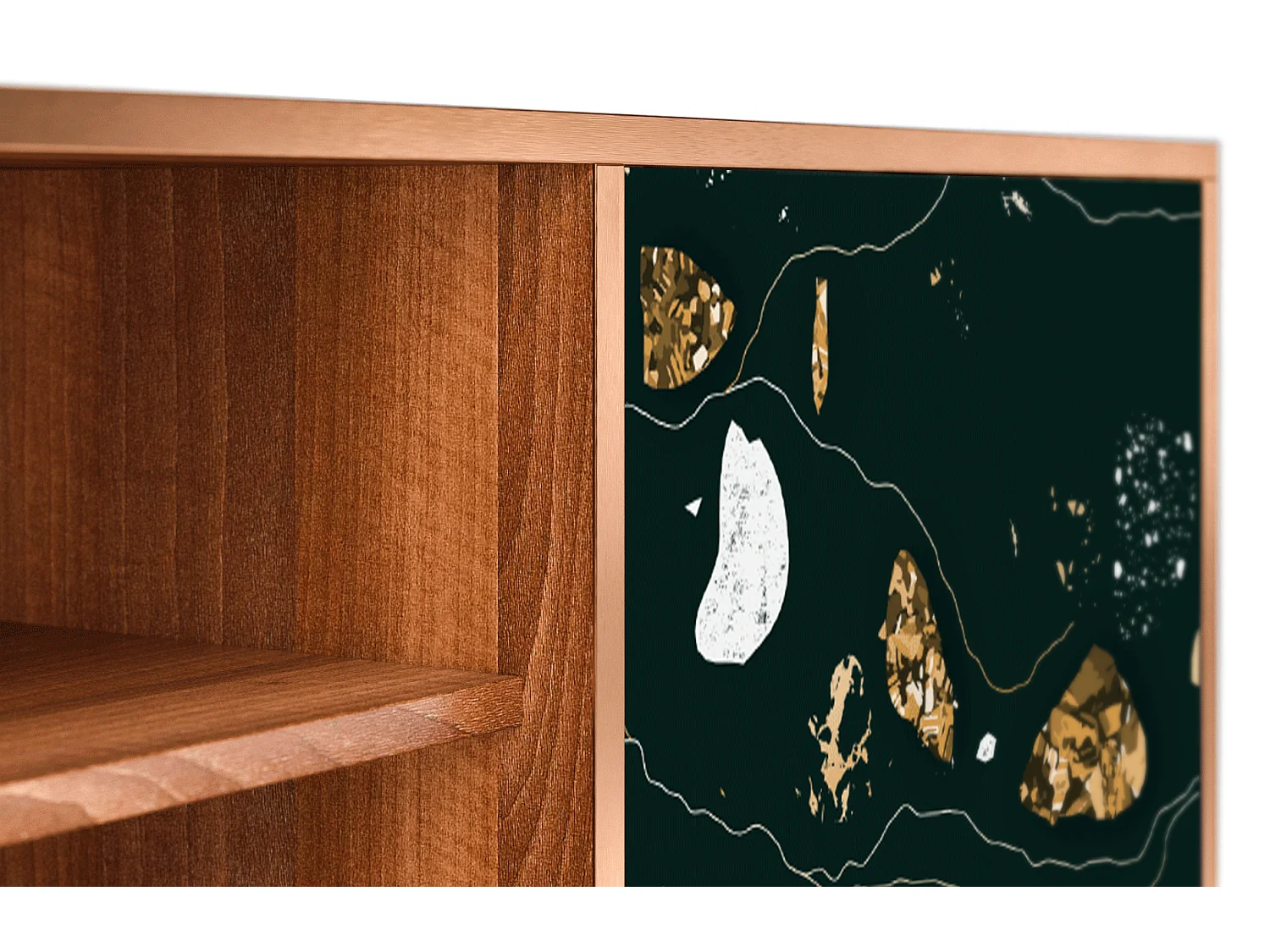 Meuble TV - 170х69х48 cm - T2 - Space Rocks, Noyer