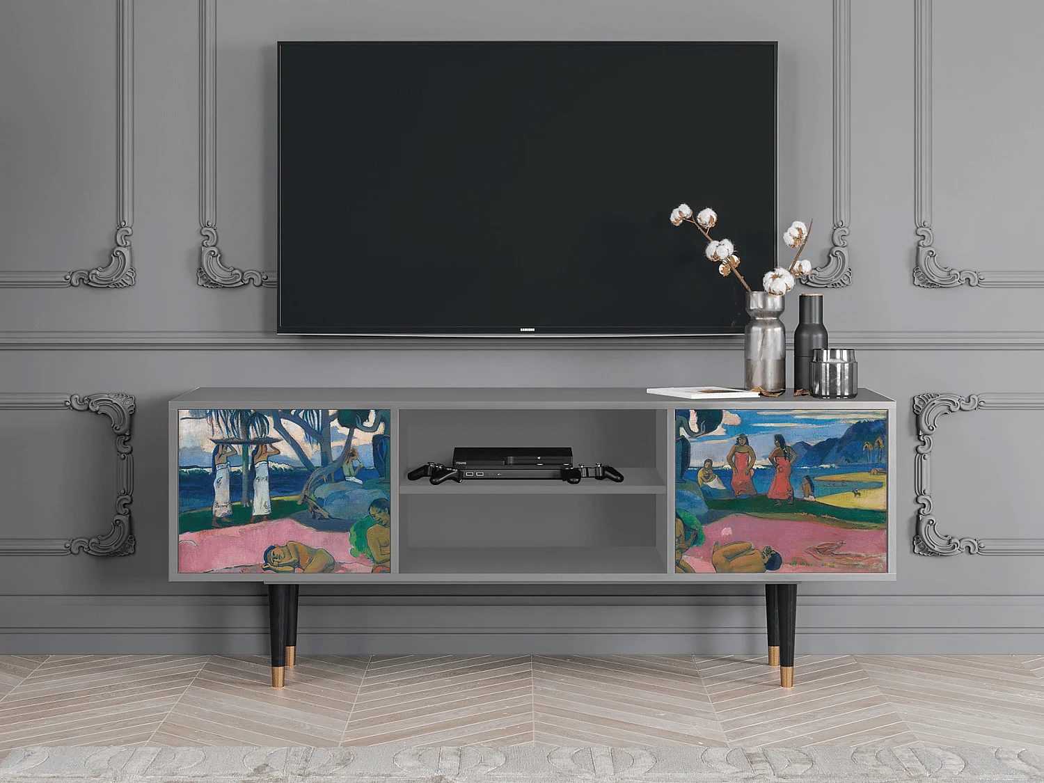 TV-Möbel - 170х69х48 cm - T2 - Day of the God, Grau