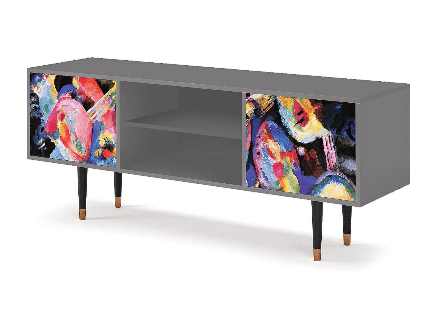 Szafka RTV - 170х69х48 cm - T2 - Kandinsky, Szary