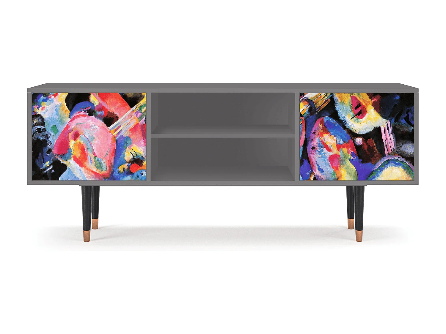 Mueble de TV - 170х69х48 cm - T2 - Kandinsky, Cinza