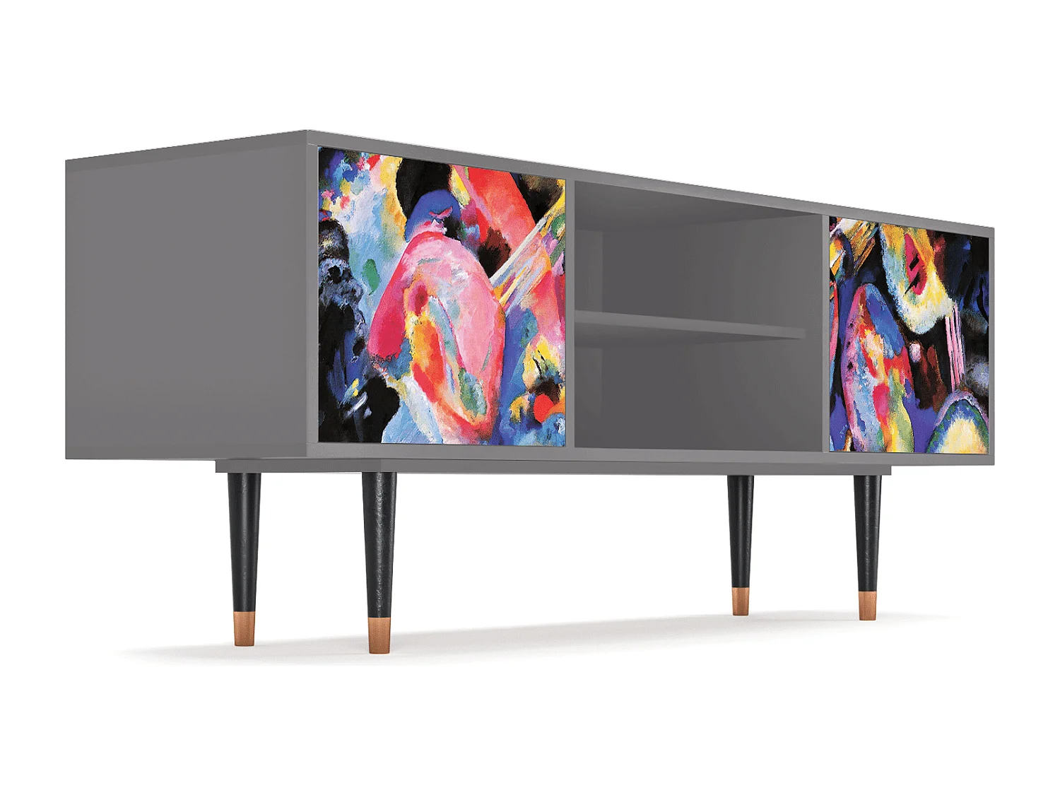 Mueble de TV - 170х69х48 cm - T2 - Kandinsky, Cinza