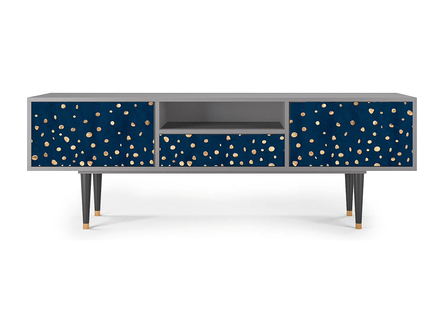 Meuble TV - 170х59х41 cm - T6 - Night Skies, Gris