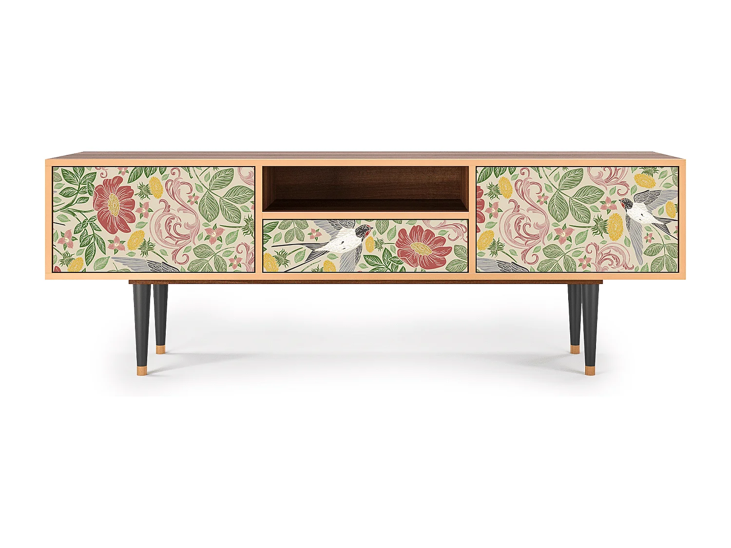 TV-meubel - 170х59х41 cm - T6 - Spring Swallow, Walnoot