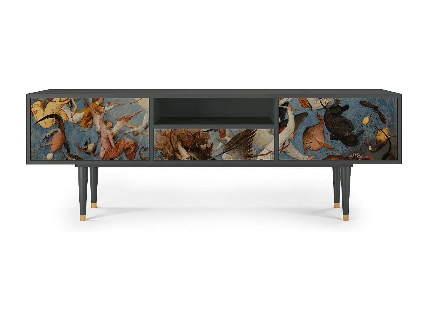 Meuble TV - 170х59х41 cm - T6 - The Fall, Anthracite