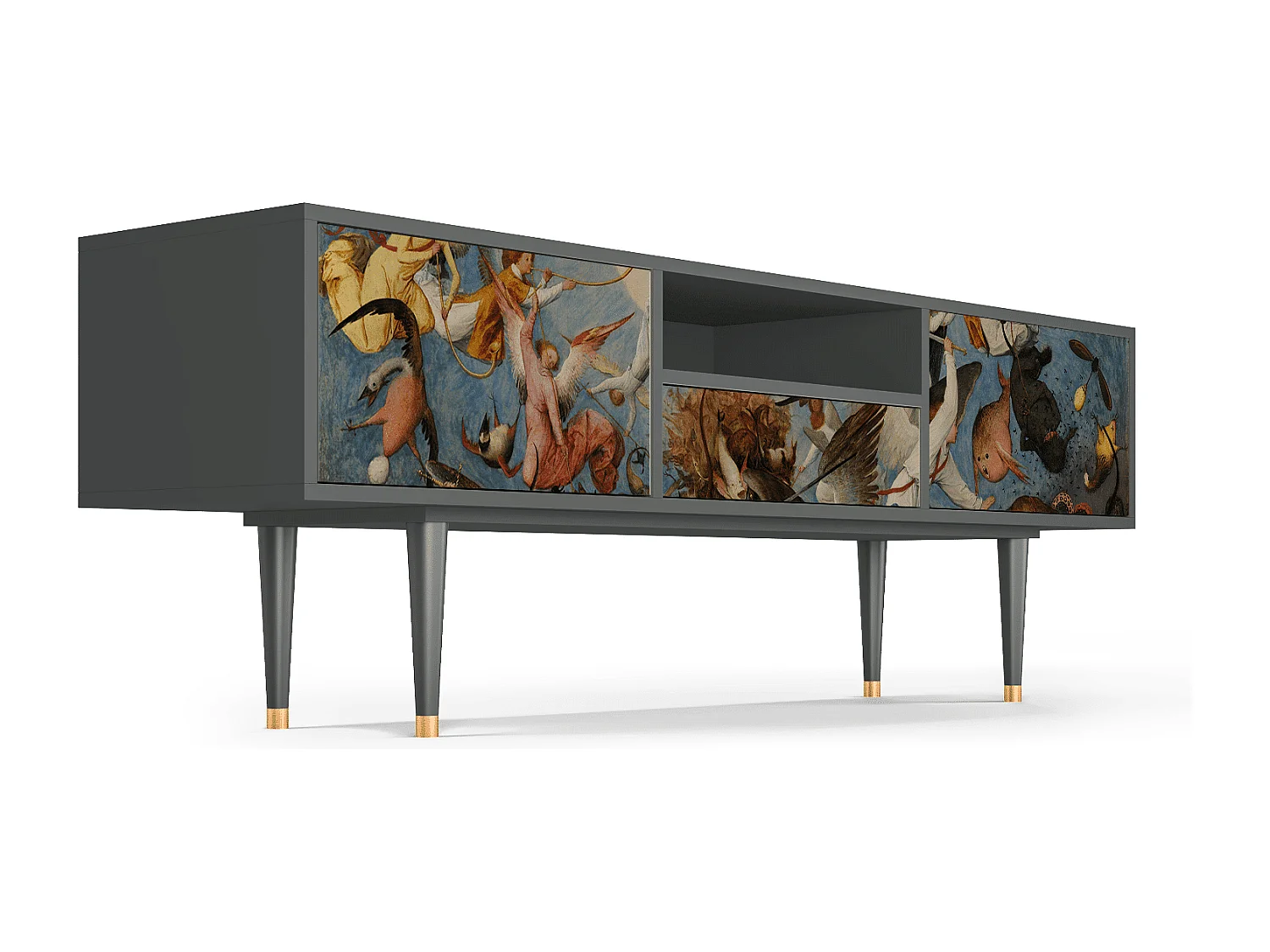 Meuble TV - 170х59х41 cm - T6 - The Fall, Anthracite