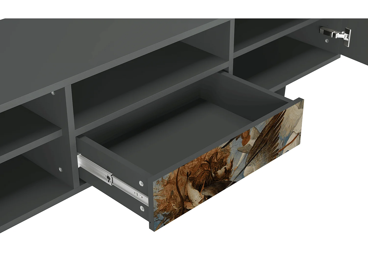 Meuble TV - 170х59х41 cm - T6 - The Fall, Anthracite