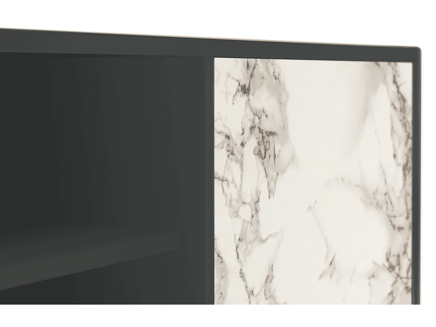 TV-meubel - 170х69х48 cm - T2 - Milk Marble, Antraciet