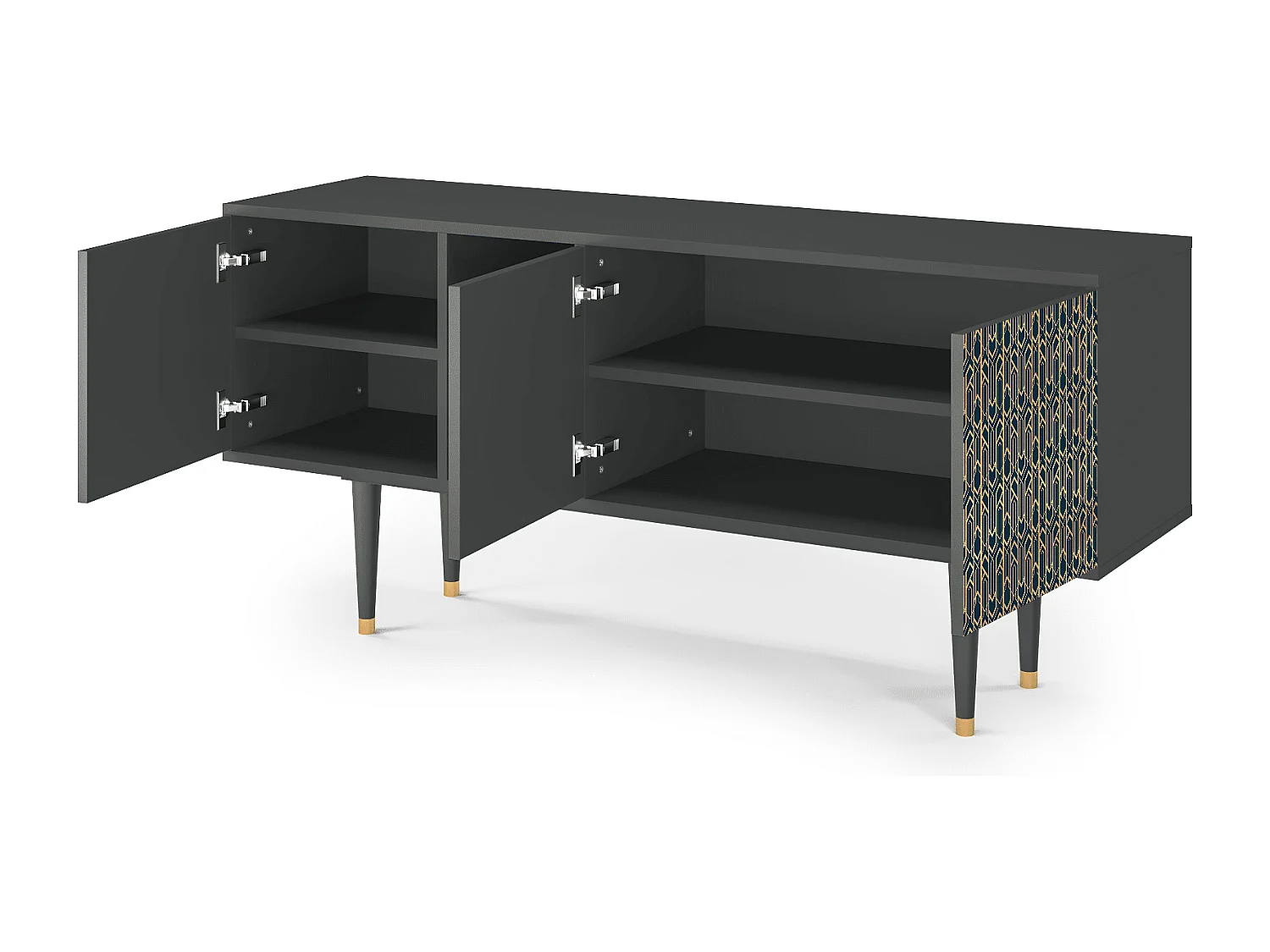 TV-Möbel - 150х69х41 cm - T5 - Golden Empire, Anthrazit