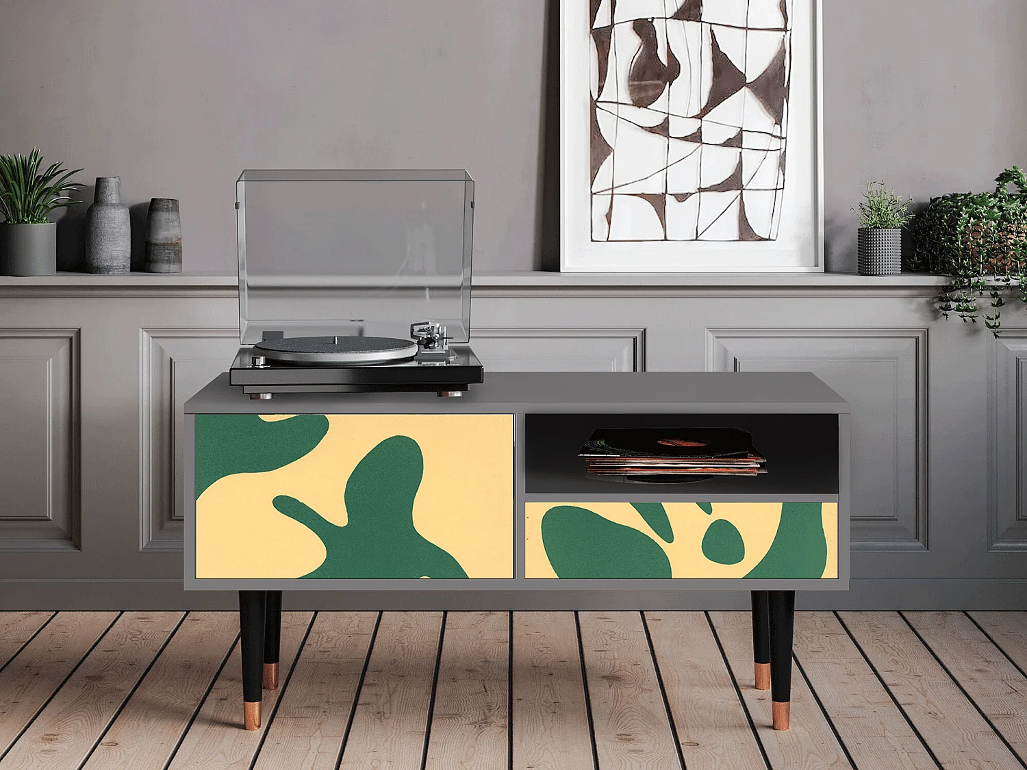 Meuble TV - 115х59х48 cm - T3 - Constellations by Arp, Gris