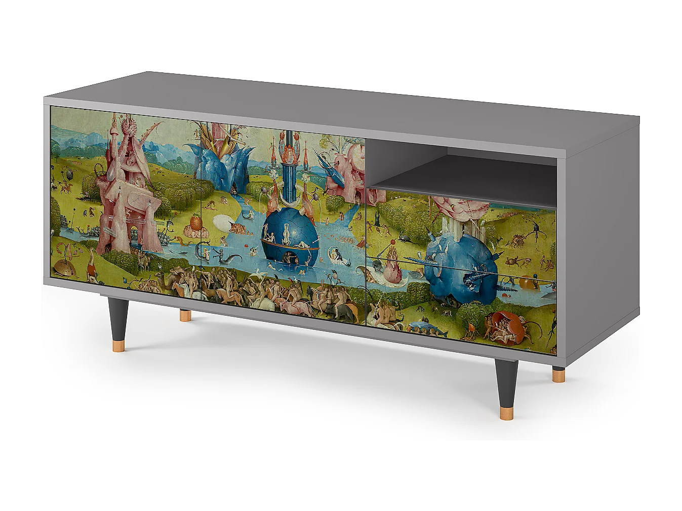 Meuble TV - 125х56х41 cm - T7 - The Garden 2 by Bosch, Gris