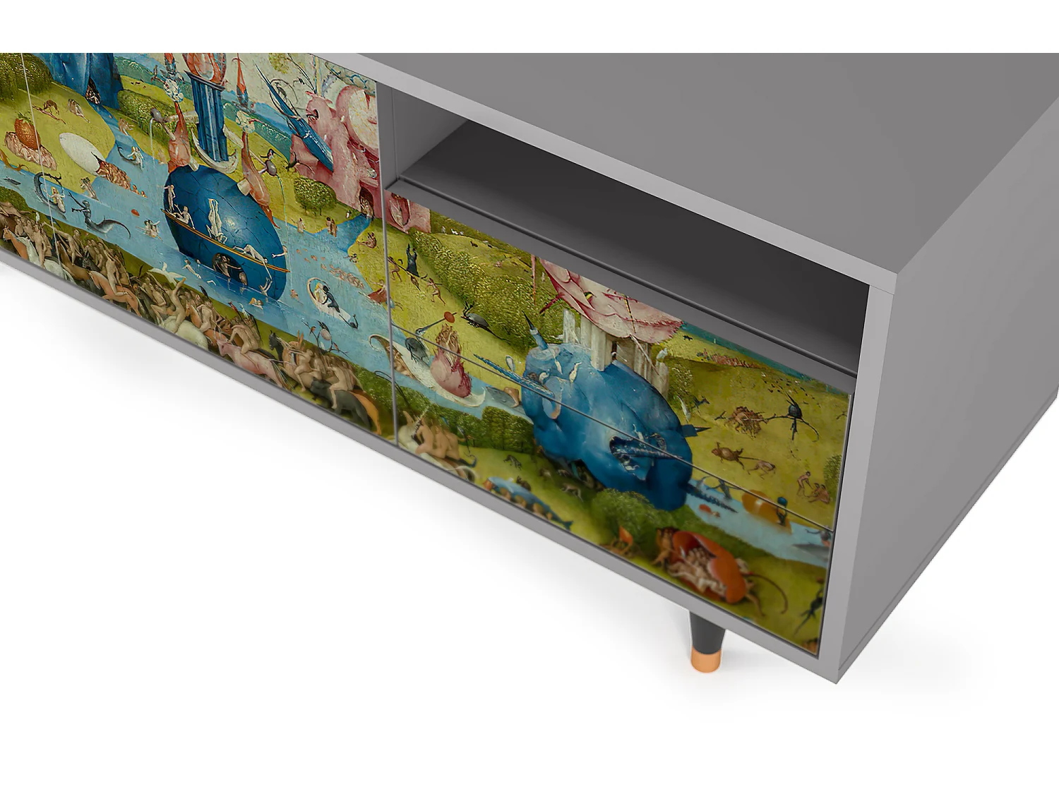 Meuble TV - 125х56х41 cm - T7 - The Garden 2 by Bosch, Gris