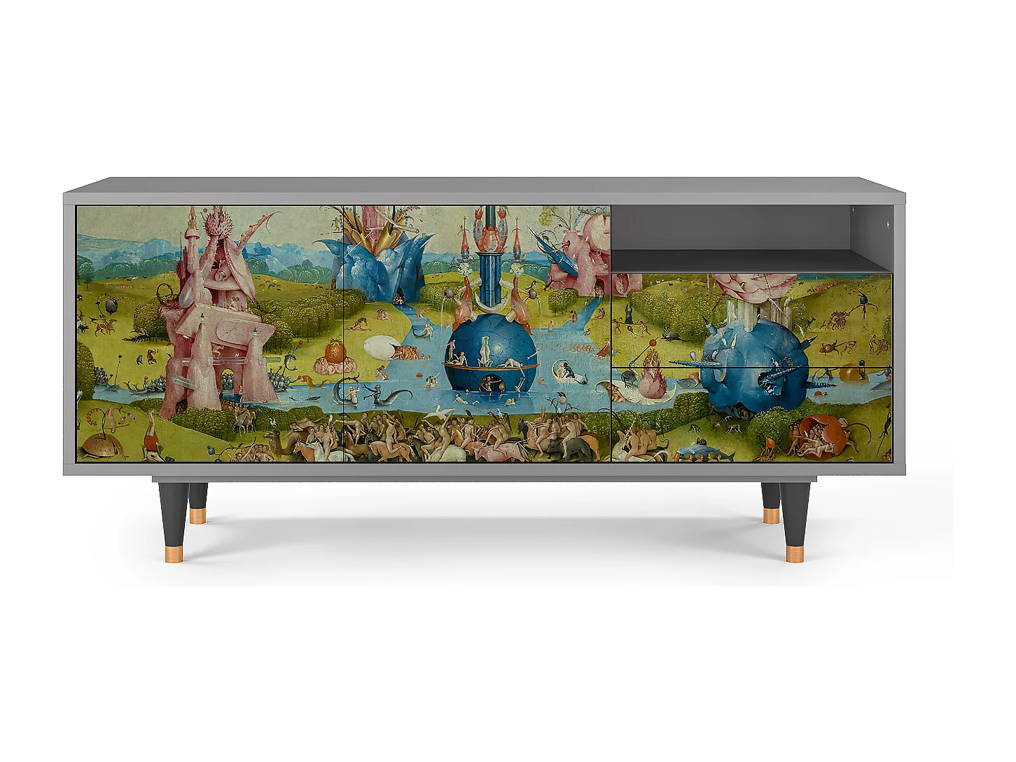 Mueble de TV - 125х56х41 cm - T7 - The Garden 2 by Bosch, Gris