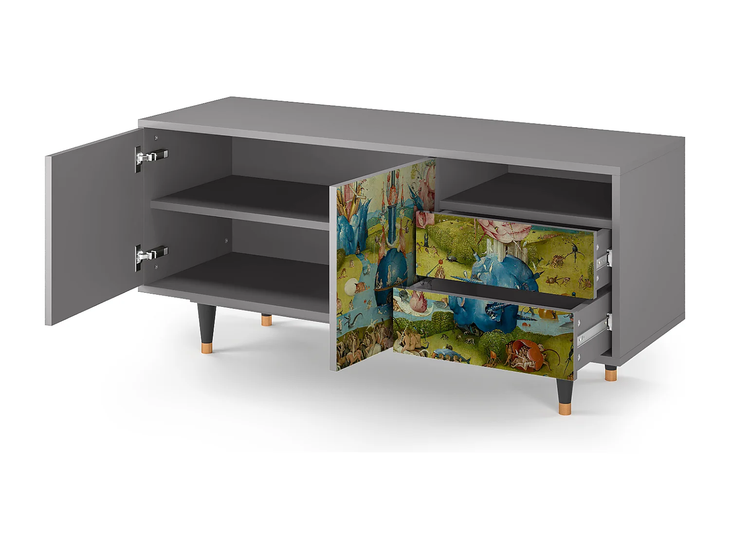 Mueble de TV - 125х56х41 cm - T7 - The Garden 2 by Bosch, Gris