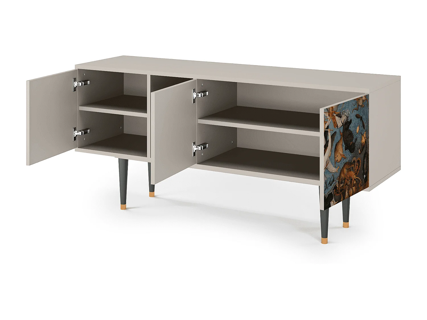 Meuble TV - 150х69х41 cm - T5 - The Fall, Sable