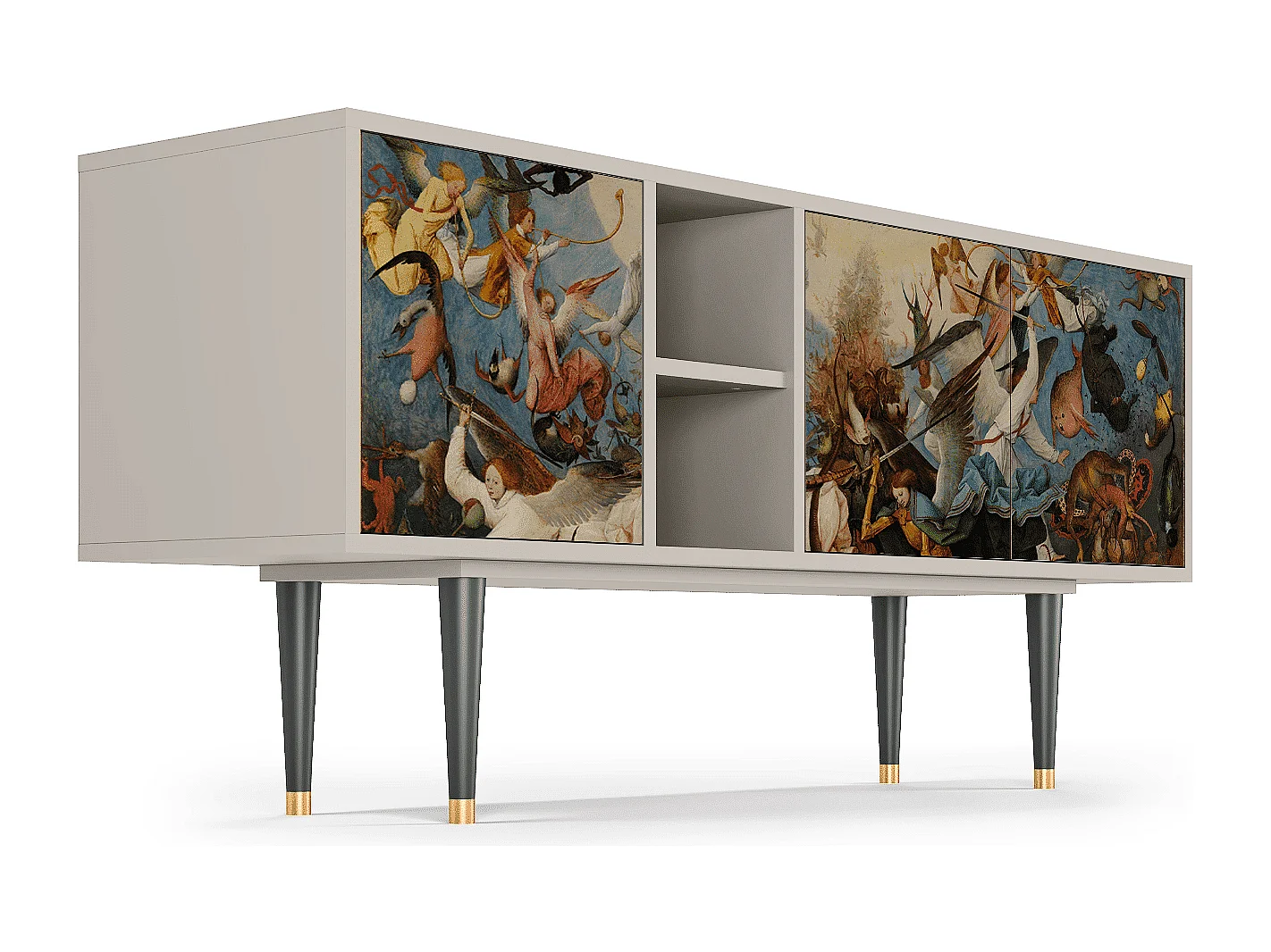 Meuble TV - 150х69х41 cm - T5 - The Fall, Sable