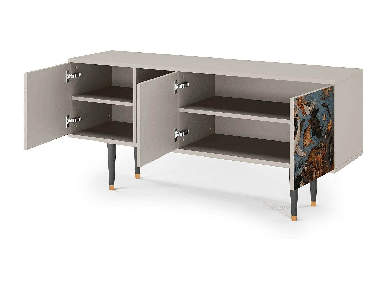 Meuble TV - 150х69х41 cm - T5 - The Fall, Sable