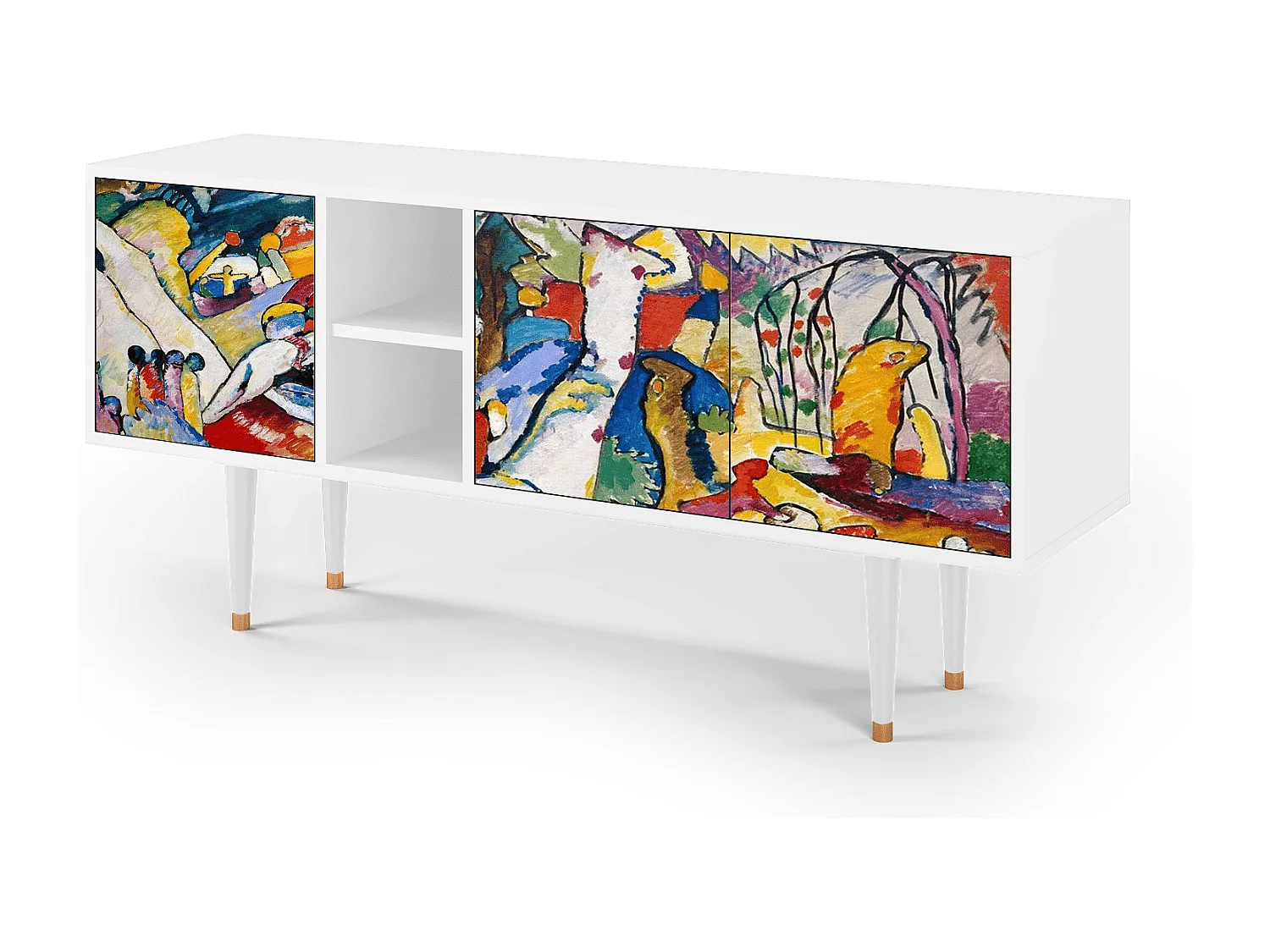 Mobile TV - 150х69х41 cm - T5 - Improvisation 26  , Bianco