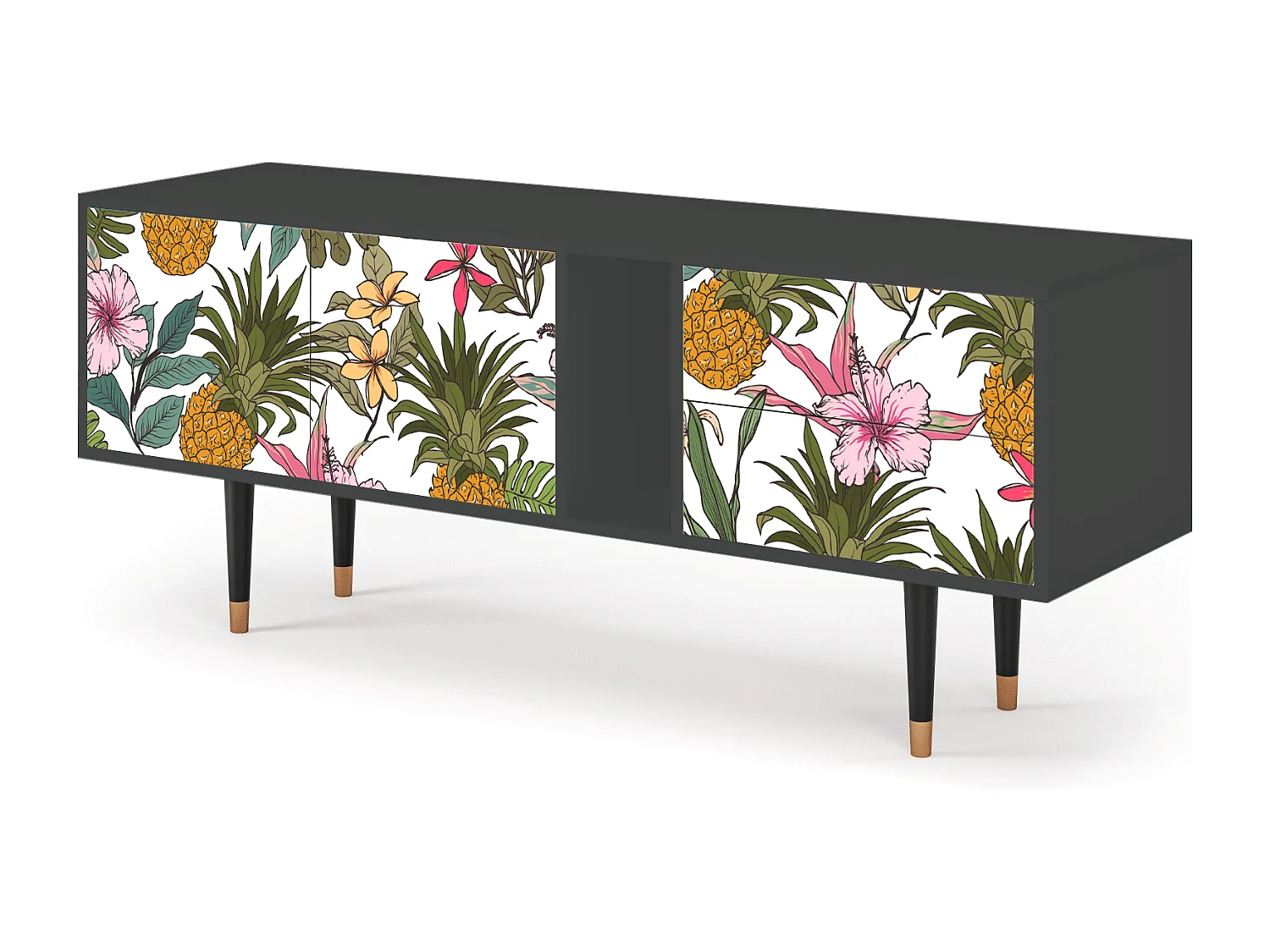 Mueble de TV - 170х69х48 cm - T1 - Estival Fruit, Antracita