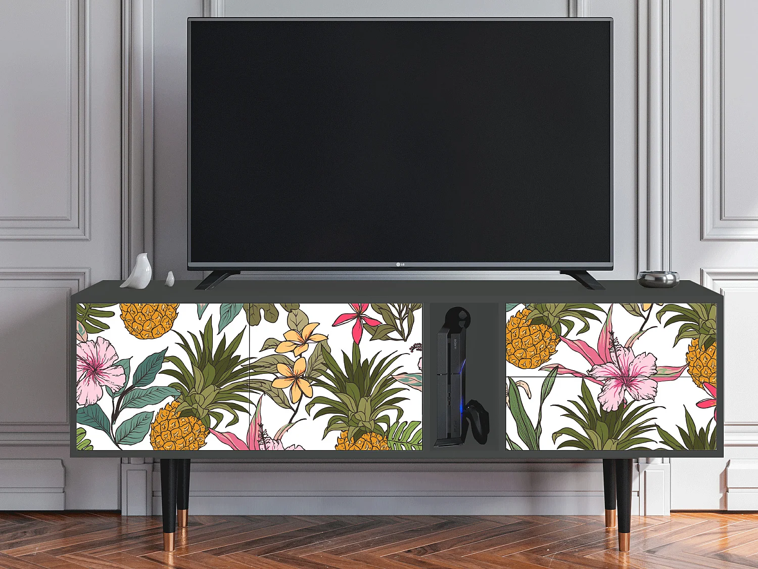 Meuble TV - 170х69х48 cm - T1 - Estival Fruit, Anthracite