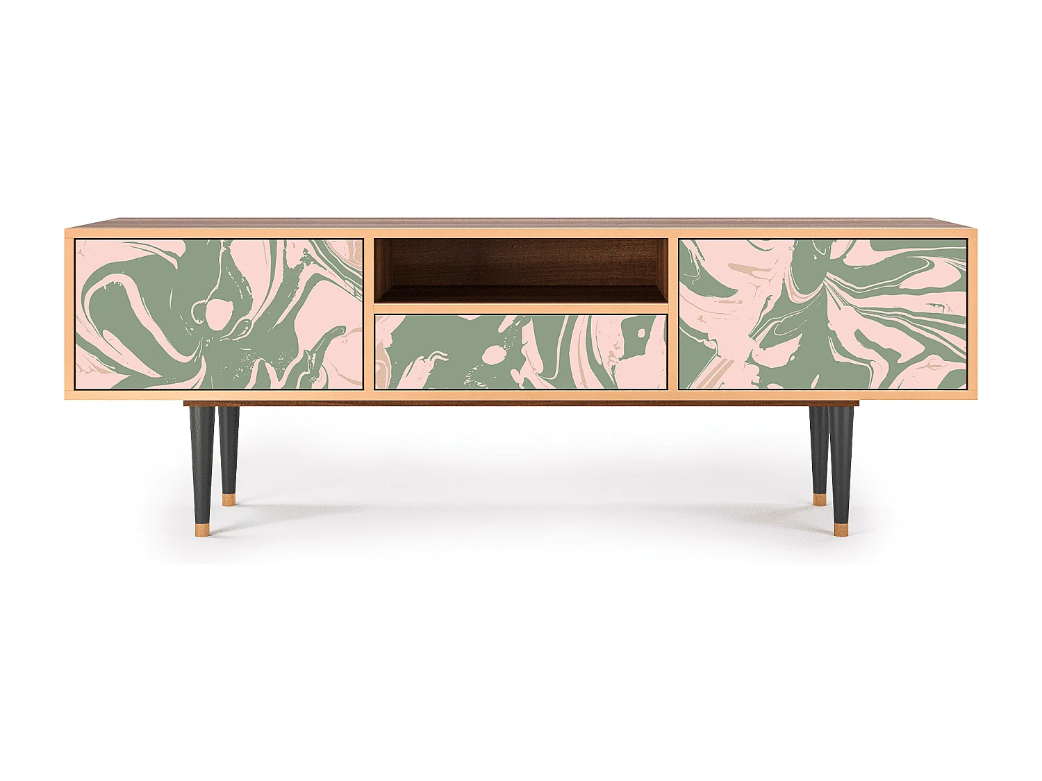 TV-meubel - 170х59х41 cm - T6 - Aquarelle, Walnoot